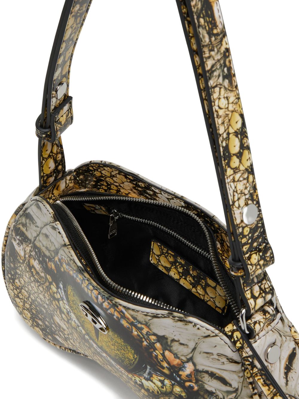 Diesel Play-Glossy shoulder bag with print Diesel