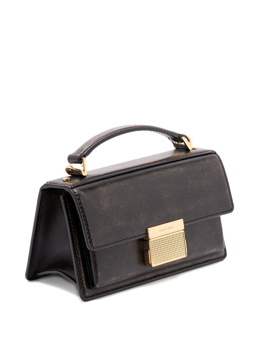 Golden Goose Venezia Bag in boarded leather with gold details Golden Goose