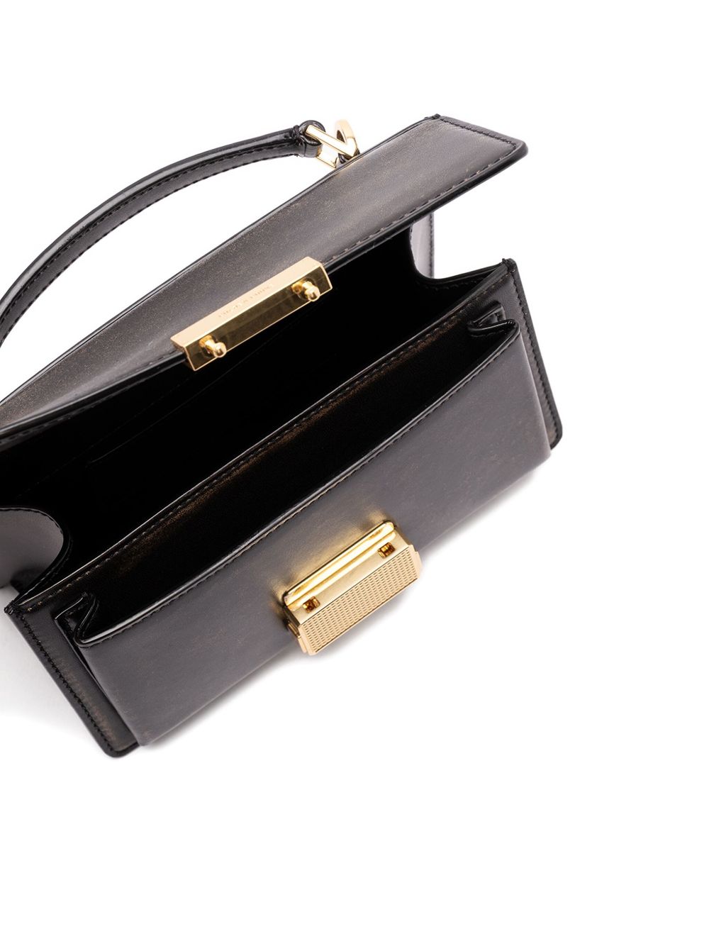 Golden Goose Venezia Bag in boarded leather with gold details Golden Goose