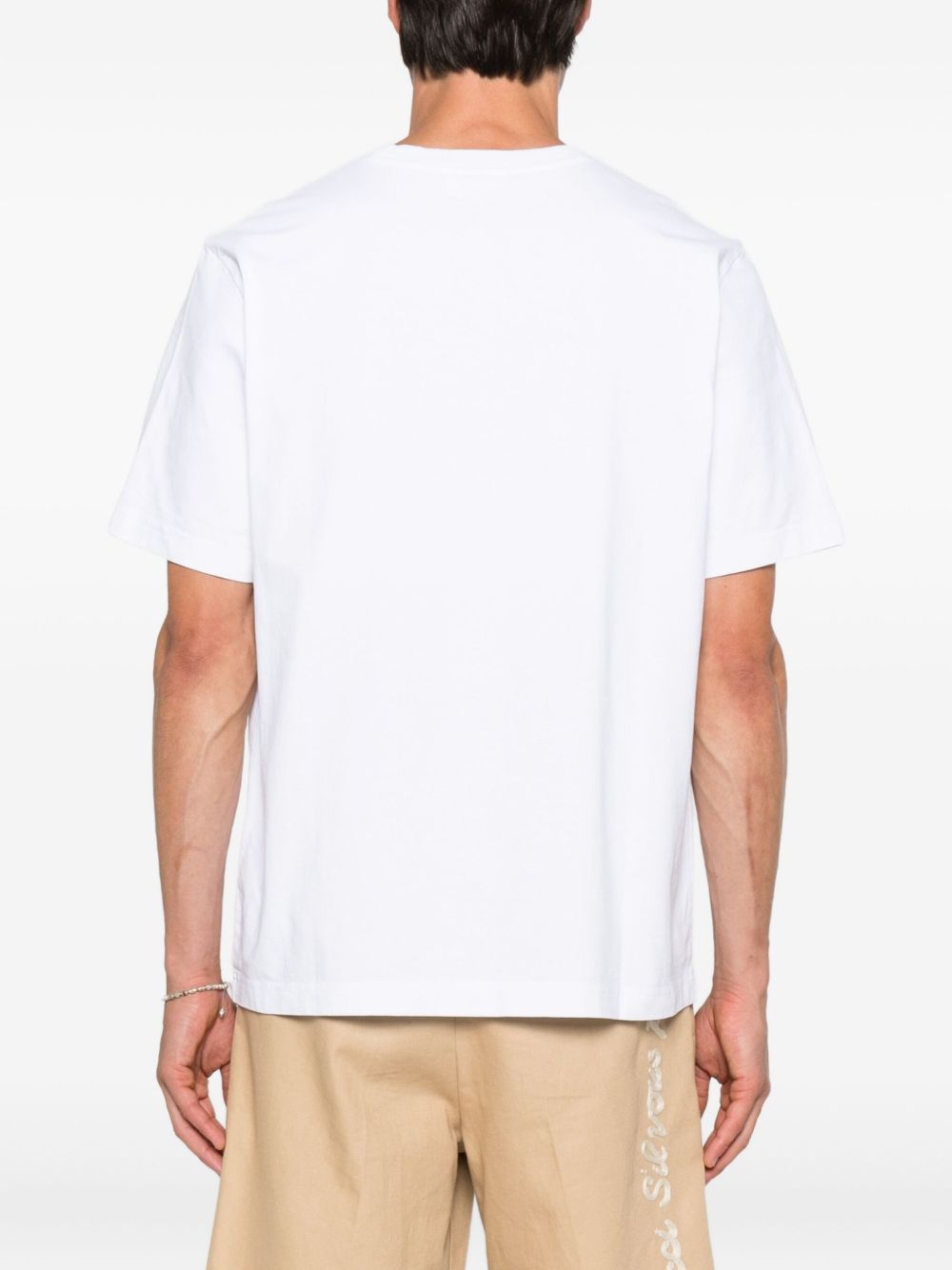 Maison Kitsuné Cotton T-shirt with fox embroidery Maison Kitsuné