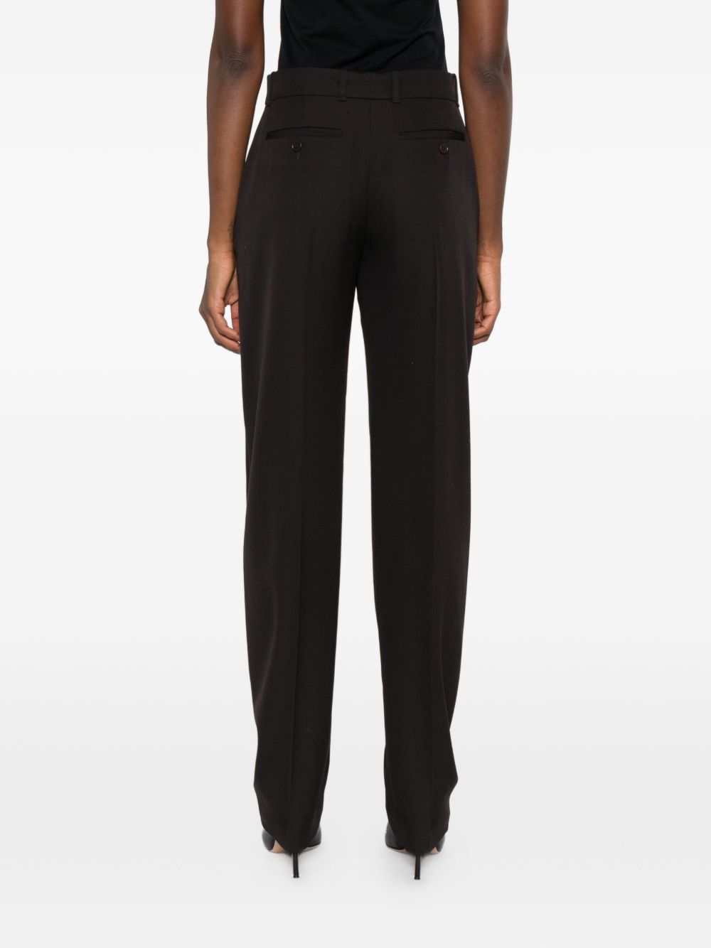 Alexander McQueen Pressed-crease tailored trousers Alexander Mcqueen