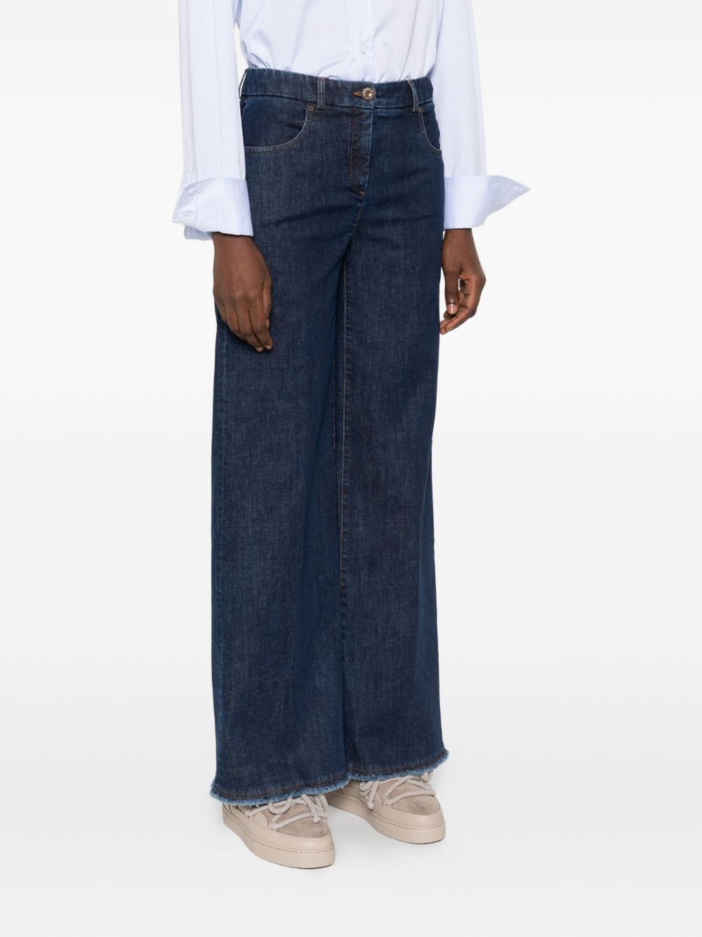 Via Masini 80 Trousers Blue Via Masini 80