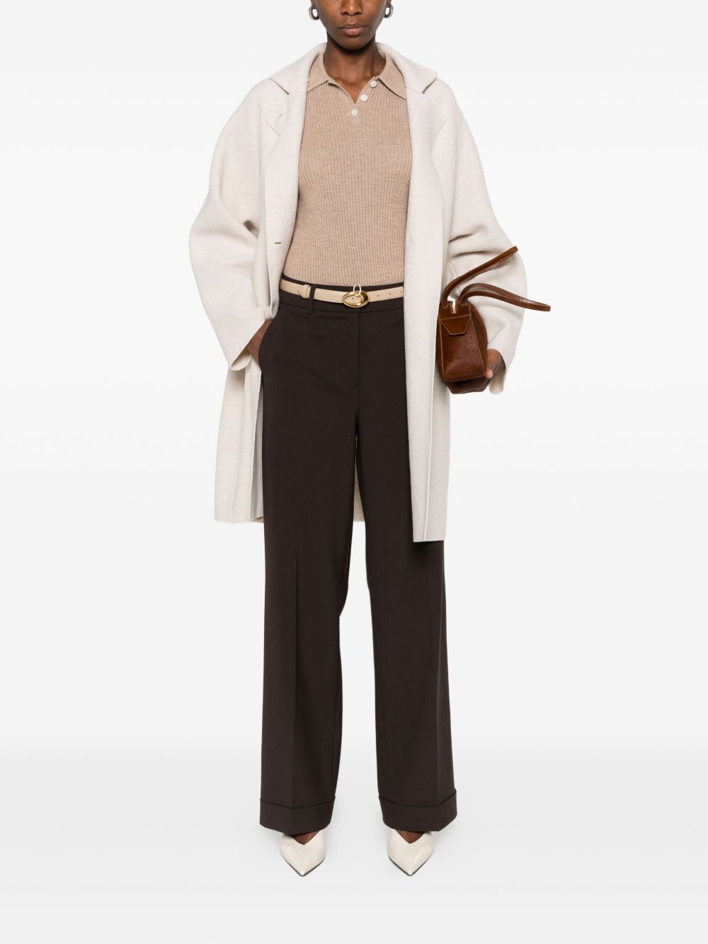 Harris Wharf London Coats Beige Harris Wharf London