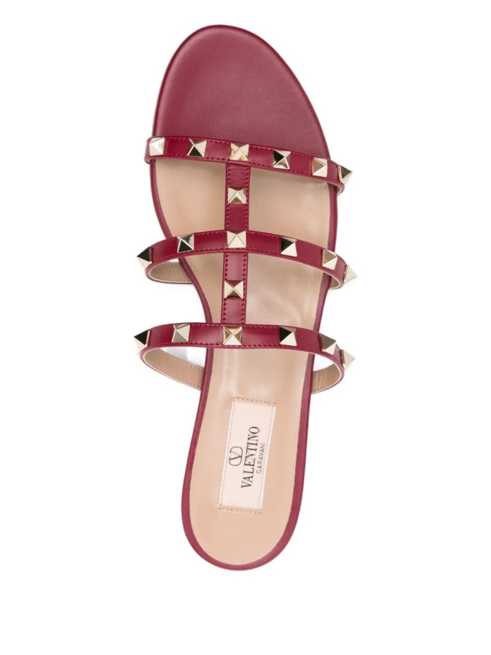 Valentino Garavani Rockstud three-strap sandals Valentino Garavani