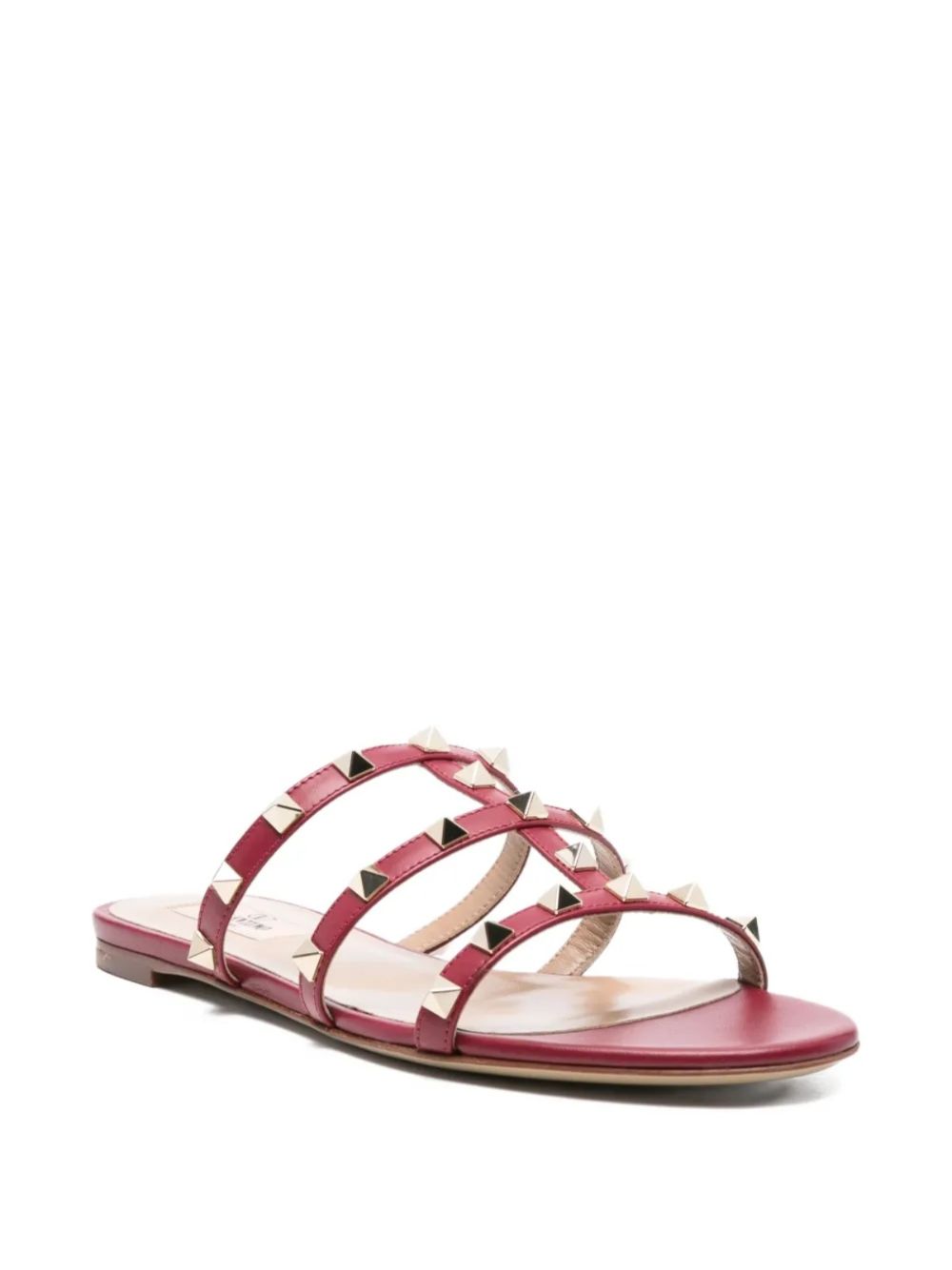 Valentino Garavani Rockstud three-strap sandals Valentino Garavani