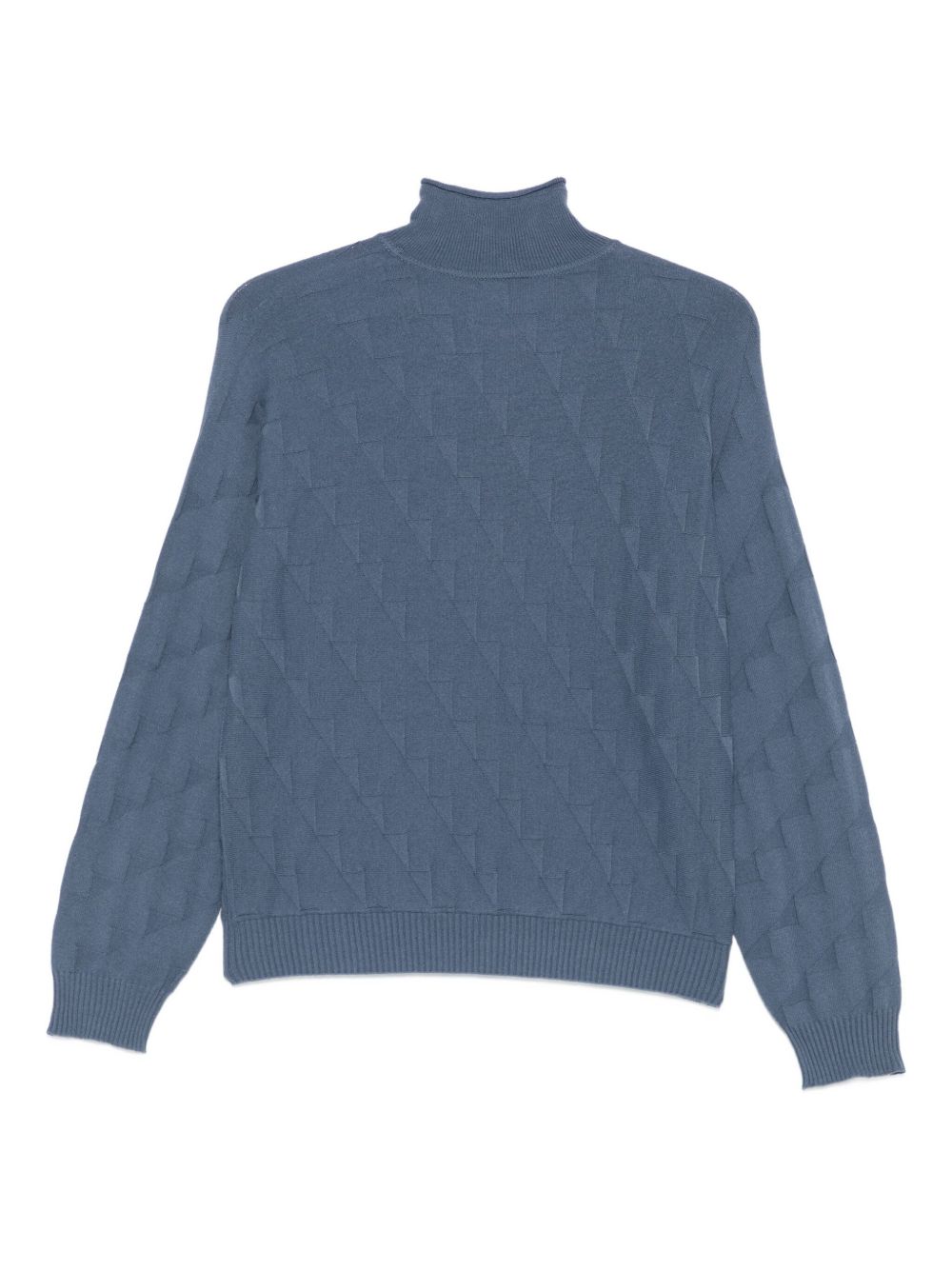 Emporio Armani High-neck diamond-pattern sweater Emporio Armani