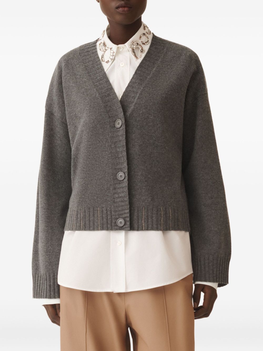 Fabiana Filippi Sweaters Grey Fabiana Filippi