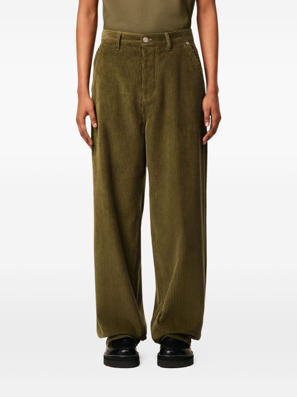 Ami Paris Trousers Brown Ami Paris
