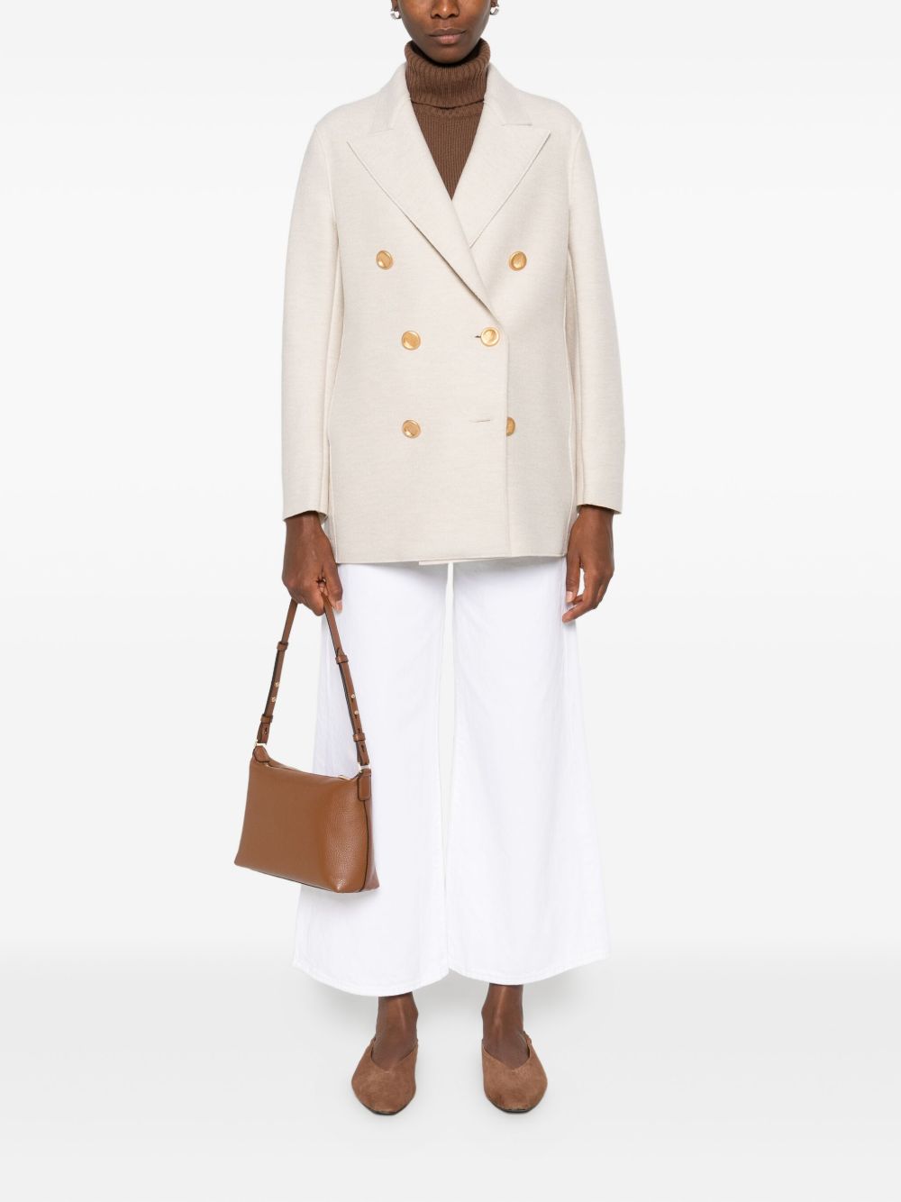 Harris Wharf London Coats Beige Harris Wharf London