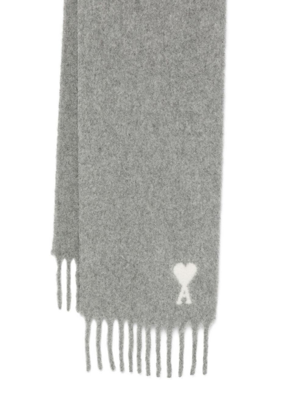 Ami Paris Ami De Coeur fringed scarf Ami Paris