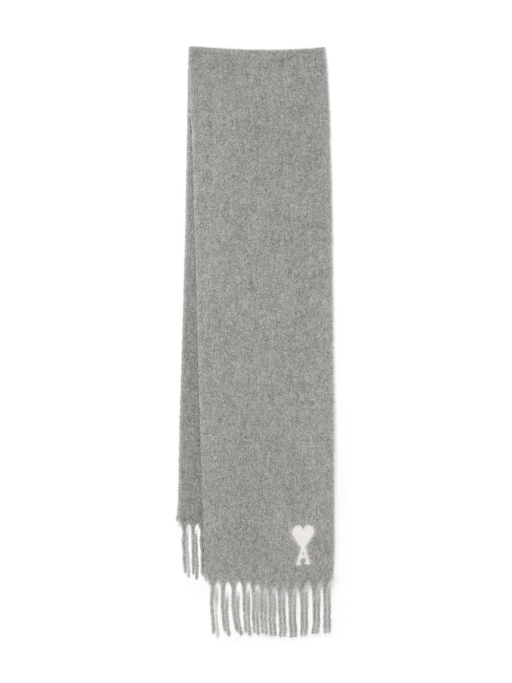Ami Paris Ami De Coeur fringed scarf Ami Paris