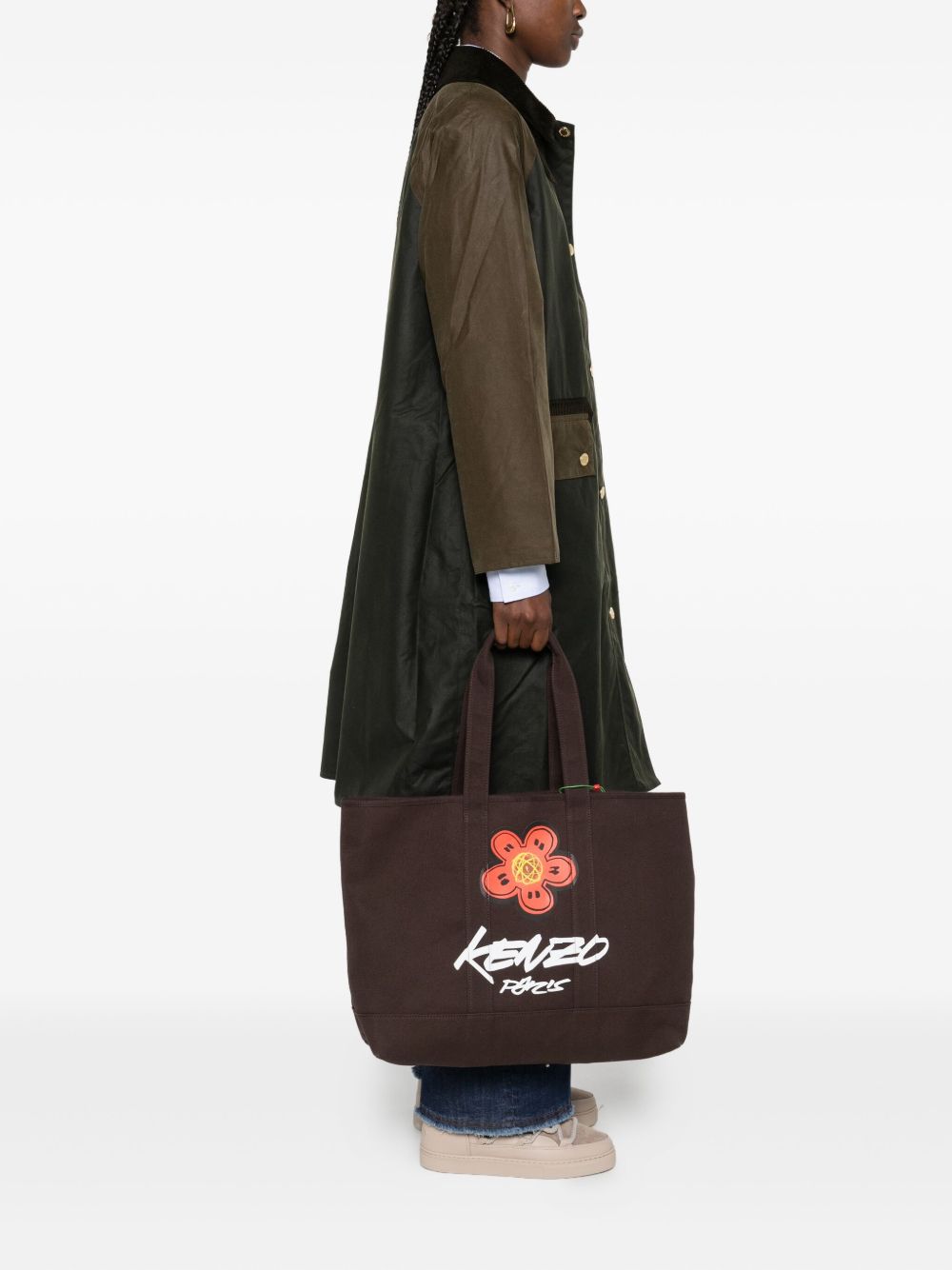 KENZO FUTURA Kenzo x Futura 2000' large tote bag 'Kenzo Utility' in canvas KENZO FUTURA