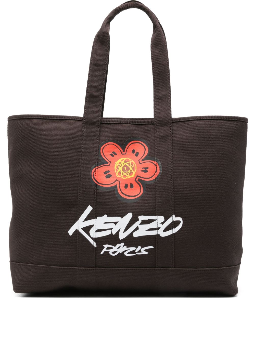 KENZO FUTURA Kenzo x Futura 2000' large tote bag 'Kenzo Utility' in canvas KENZO FUTURA
