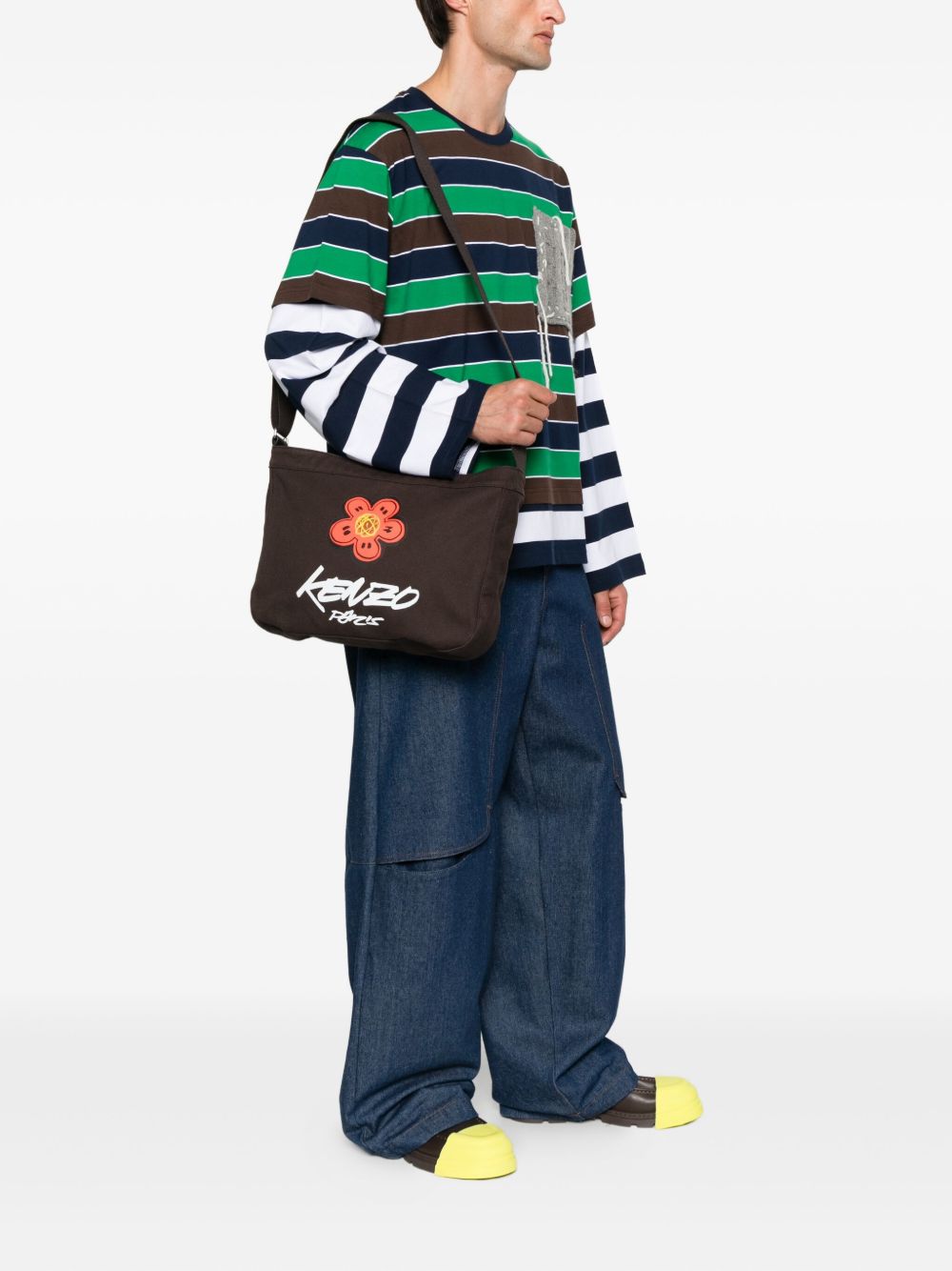 KENZO FUTURA Kenzo x Futura 2000' large crossbody bag 'Kenzo Utility' in canvas KENZO FUTURA