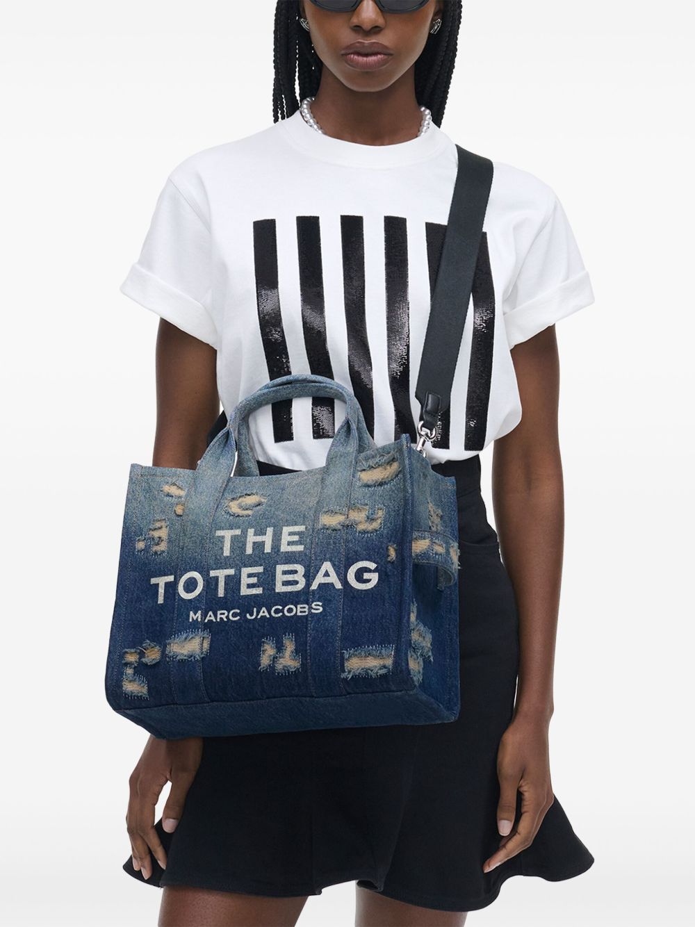 Marc Jacobs The Rip and Repair Denim Medium Tote Bag - Gallerias