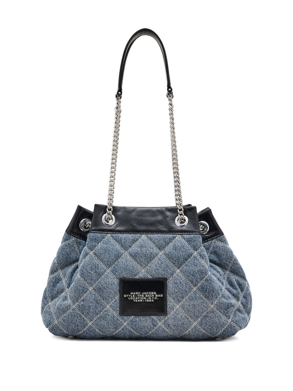 Marc Jacobs The Quilted Denim Chain Sack Bag Marc Jacobs