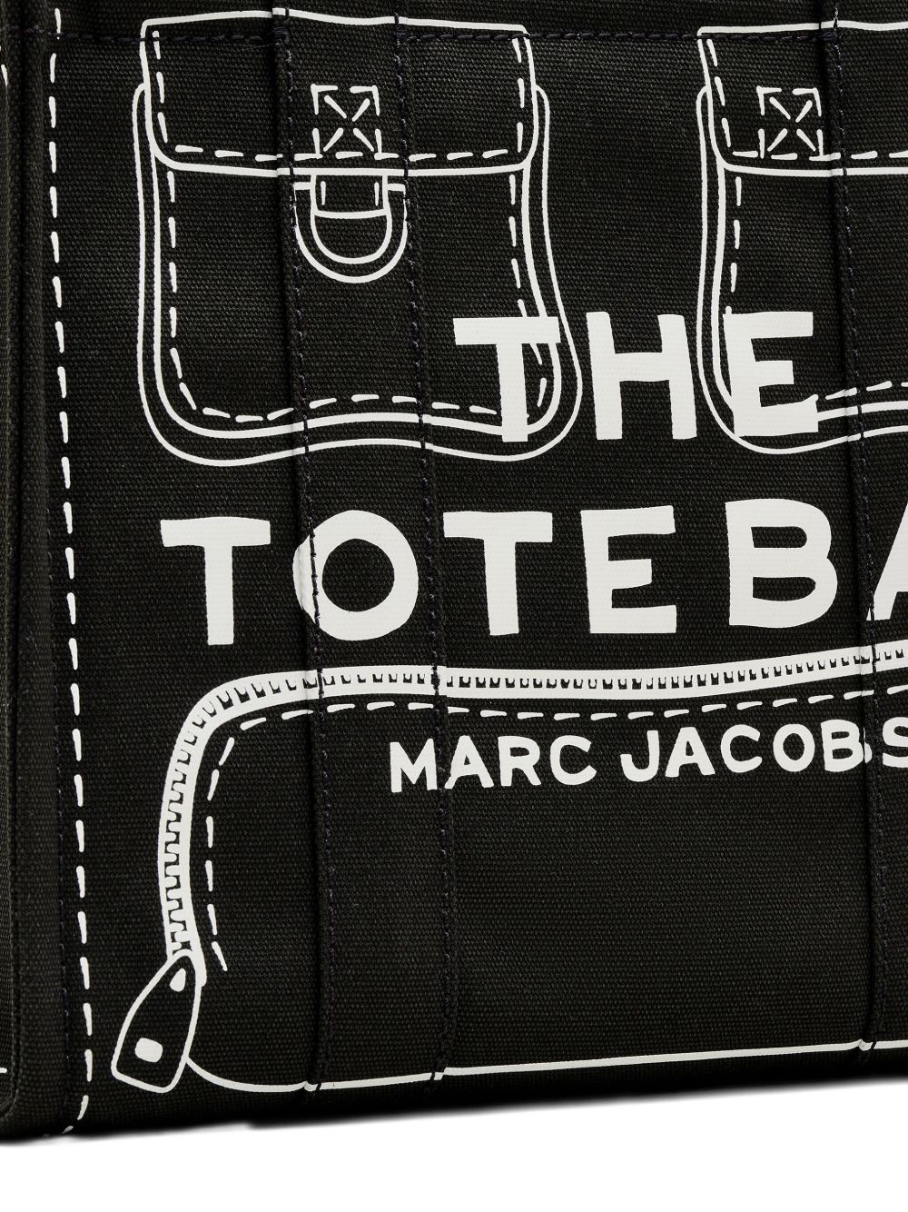 Marc Jacobs The Trompe L'Oeil Cargo Canvas Medium Tote Bag Marc Jacobs