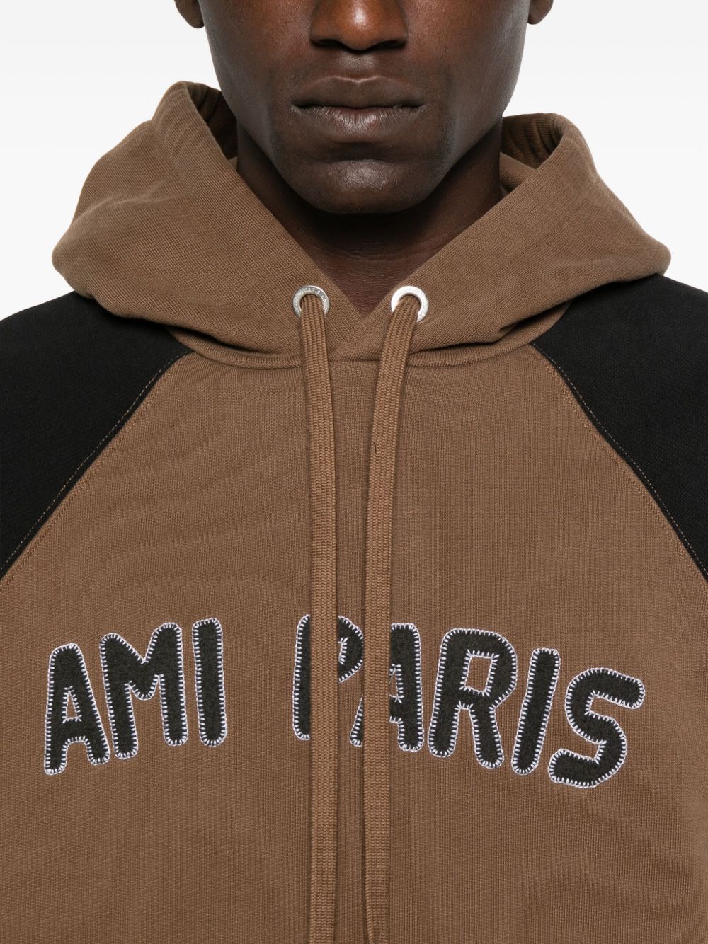 Ami Paris Sweaters Brown Ami Paris