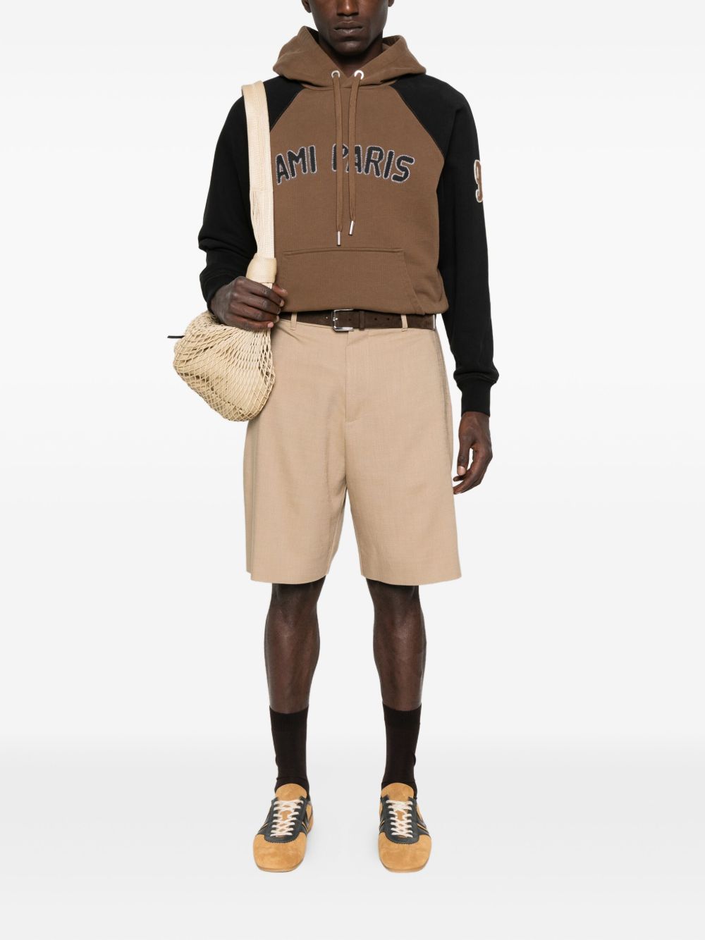 Ami Paris Sweaters Brown Ami Paris