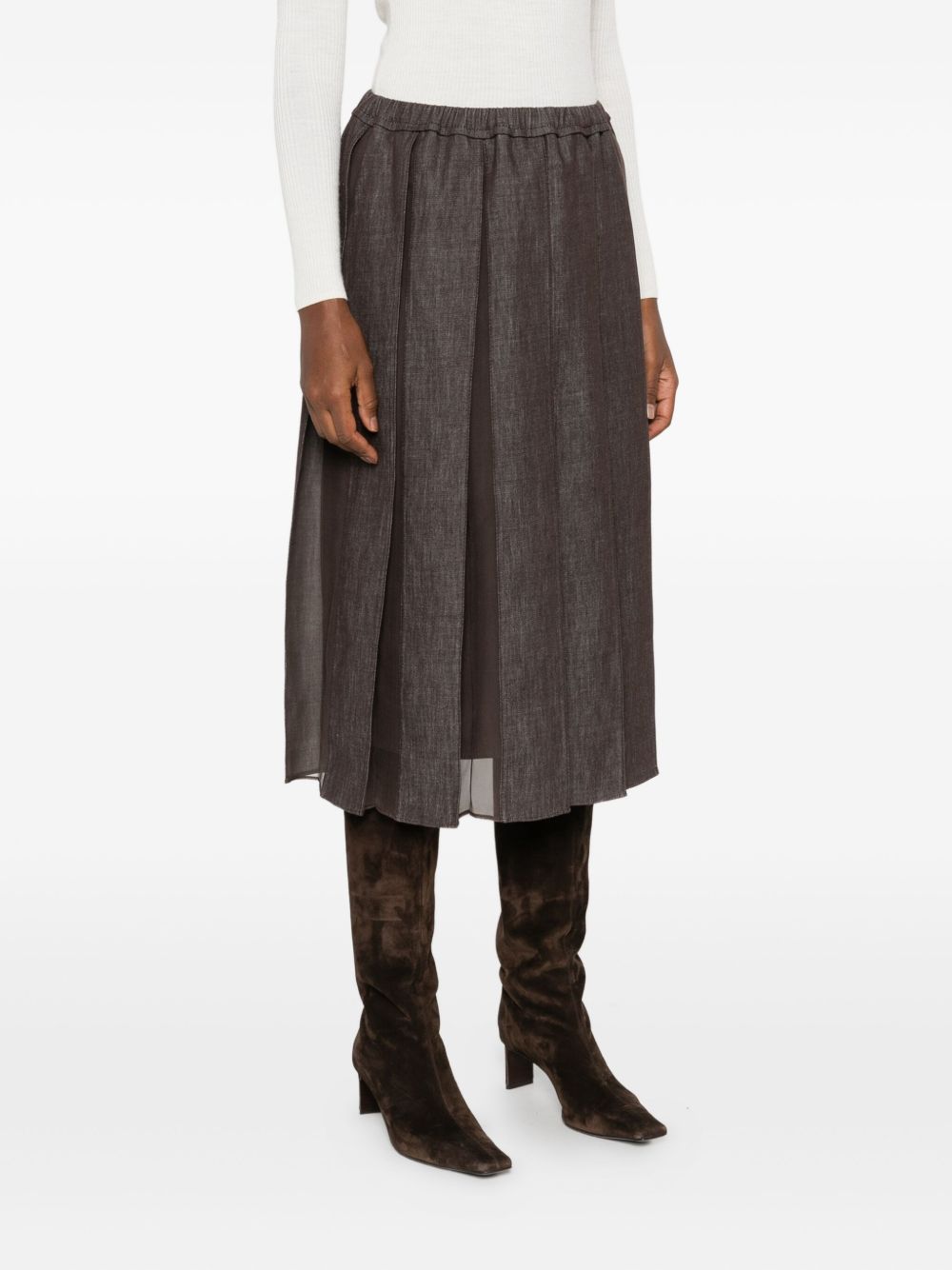 Brunello Cucinelli Skirts Brown Brunello Cucinelli