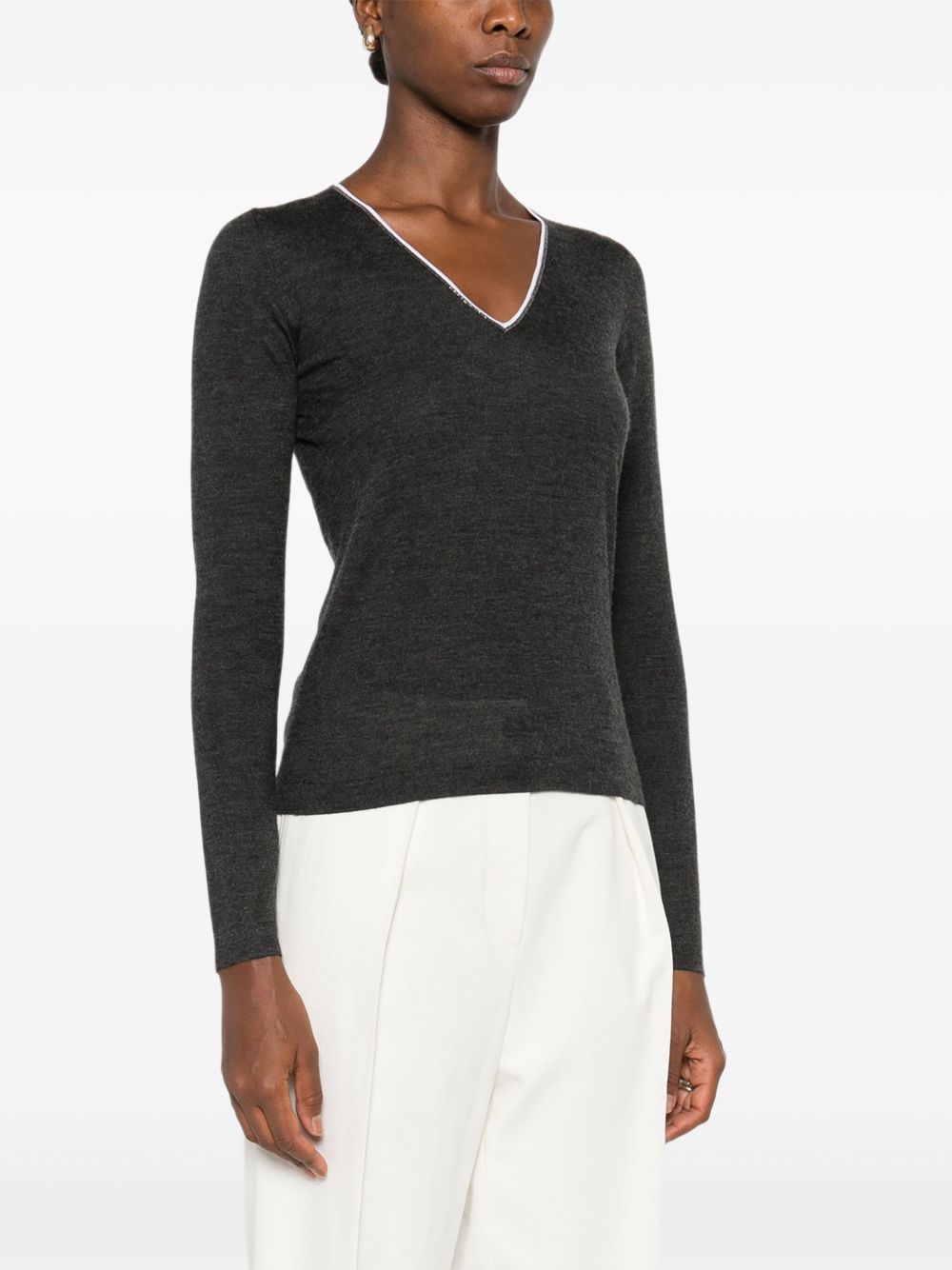 Brunello Cucinelli Sweaters Grey Brunello Cucinelli