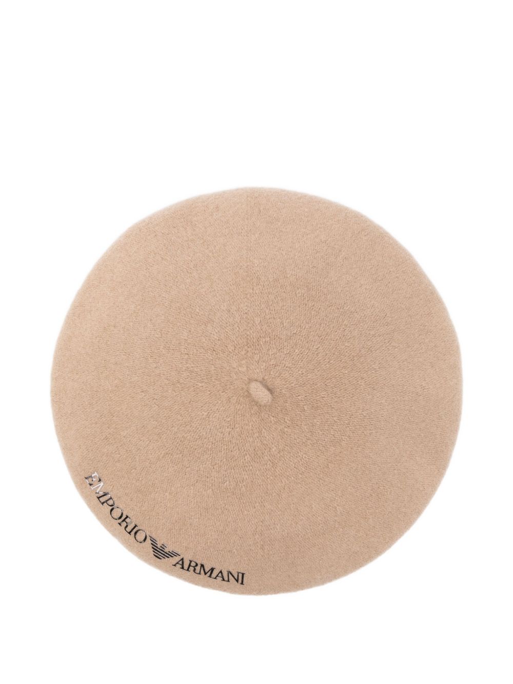 Emporio Armani Embroidered wool beret Emporio Armani