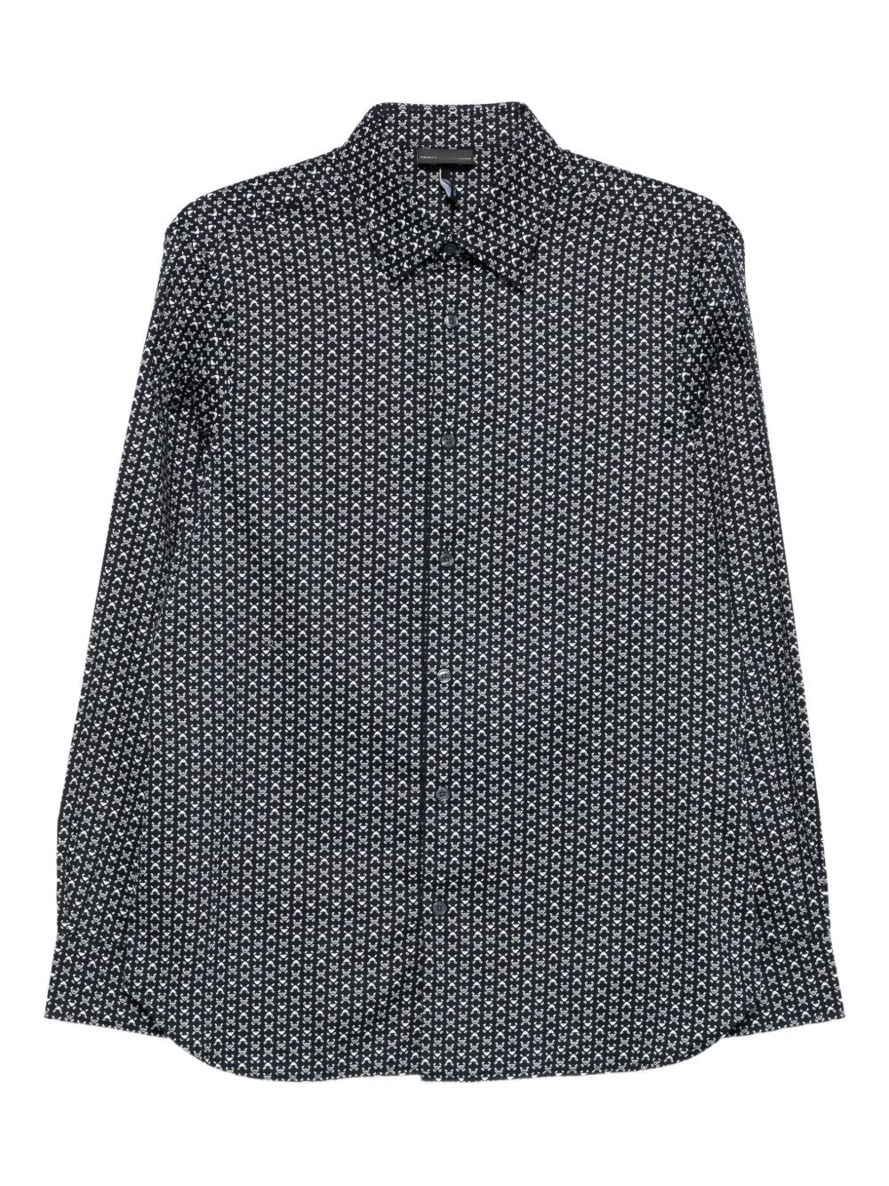 Emporio Armani Stretch cotton shirt with printed pattern Emporio Armani