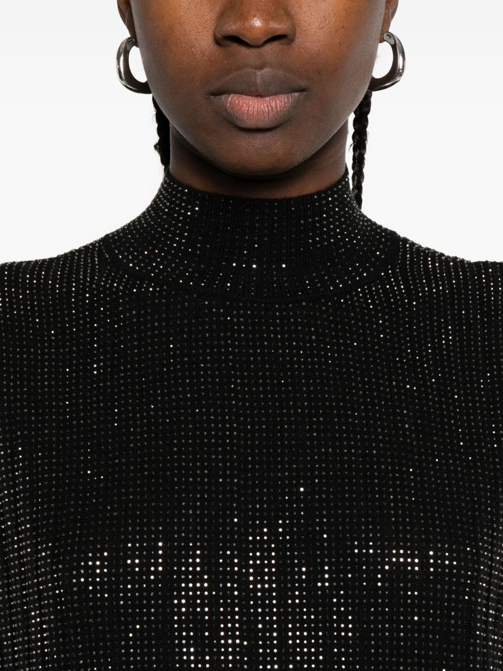 Emporio Armani Sequin high-neck sleeveless dress Emporio Armani