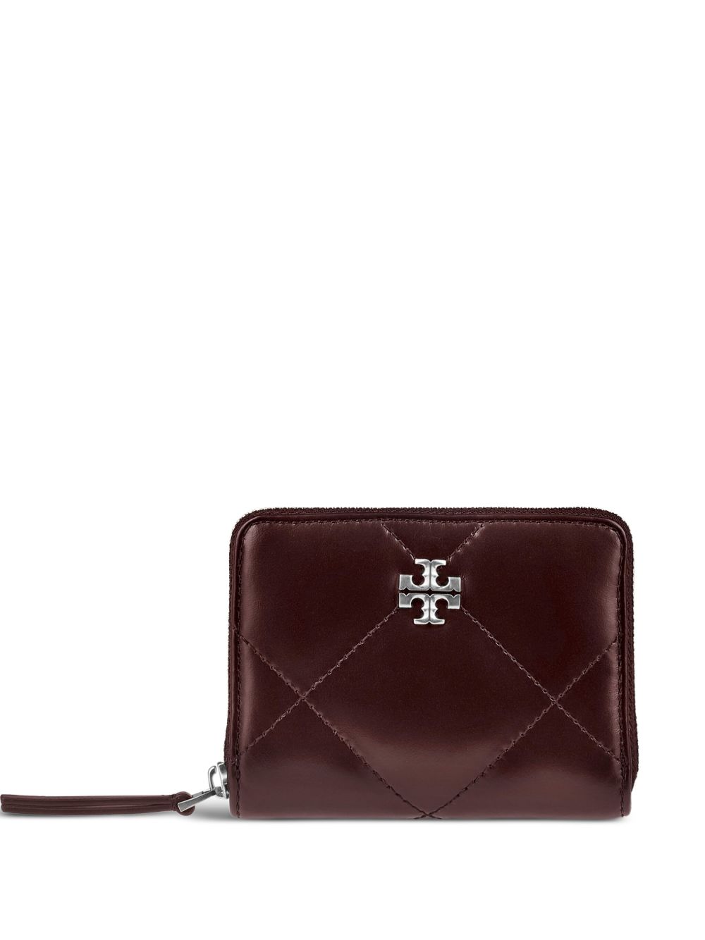 Tory Burch Kira Small Wallet With Diamond Quilting And Full Zip Closure Tory Burch