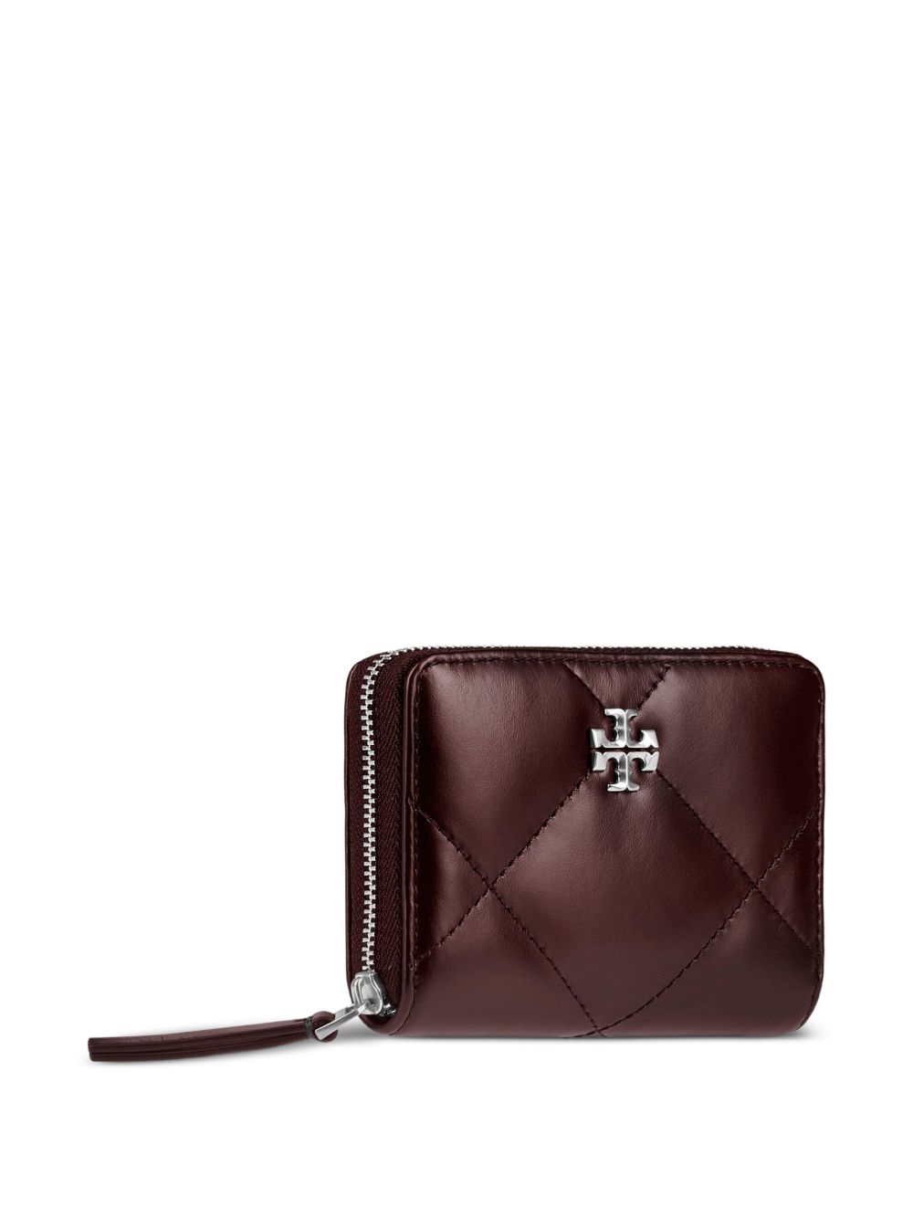 Tory Burch Kira Small Wallet With Diamond Quilting And Full Zip Closure Tory Burch