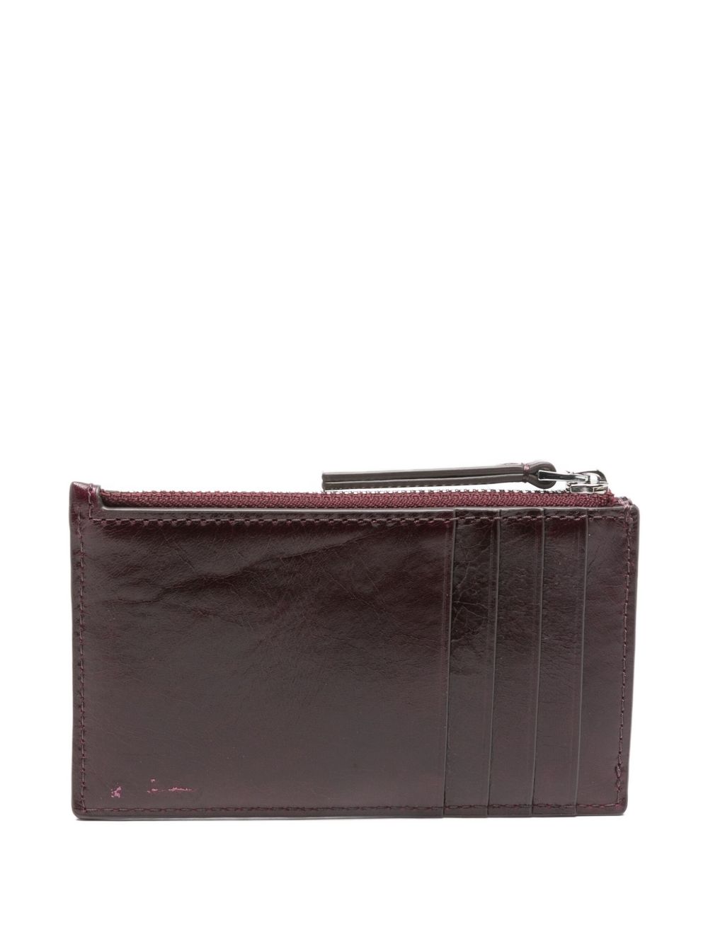 Tory Burch Kira Zipped Card Holder With Diamond Quilting And Worn-look Tory Burch