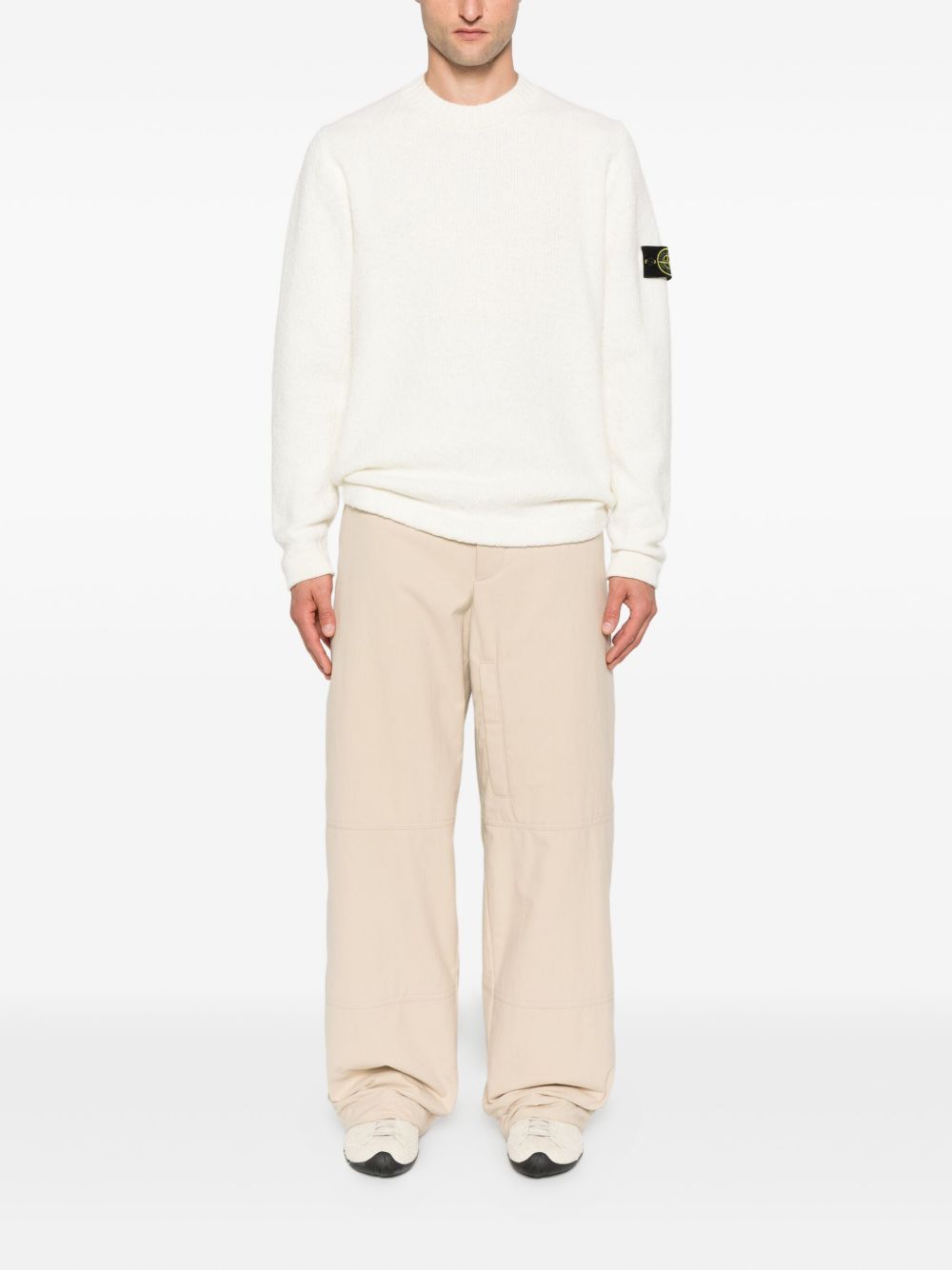Stone Island Sweaters Ivory Stone Island