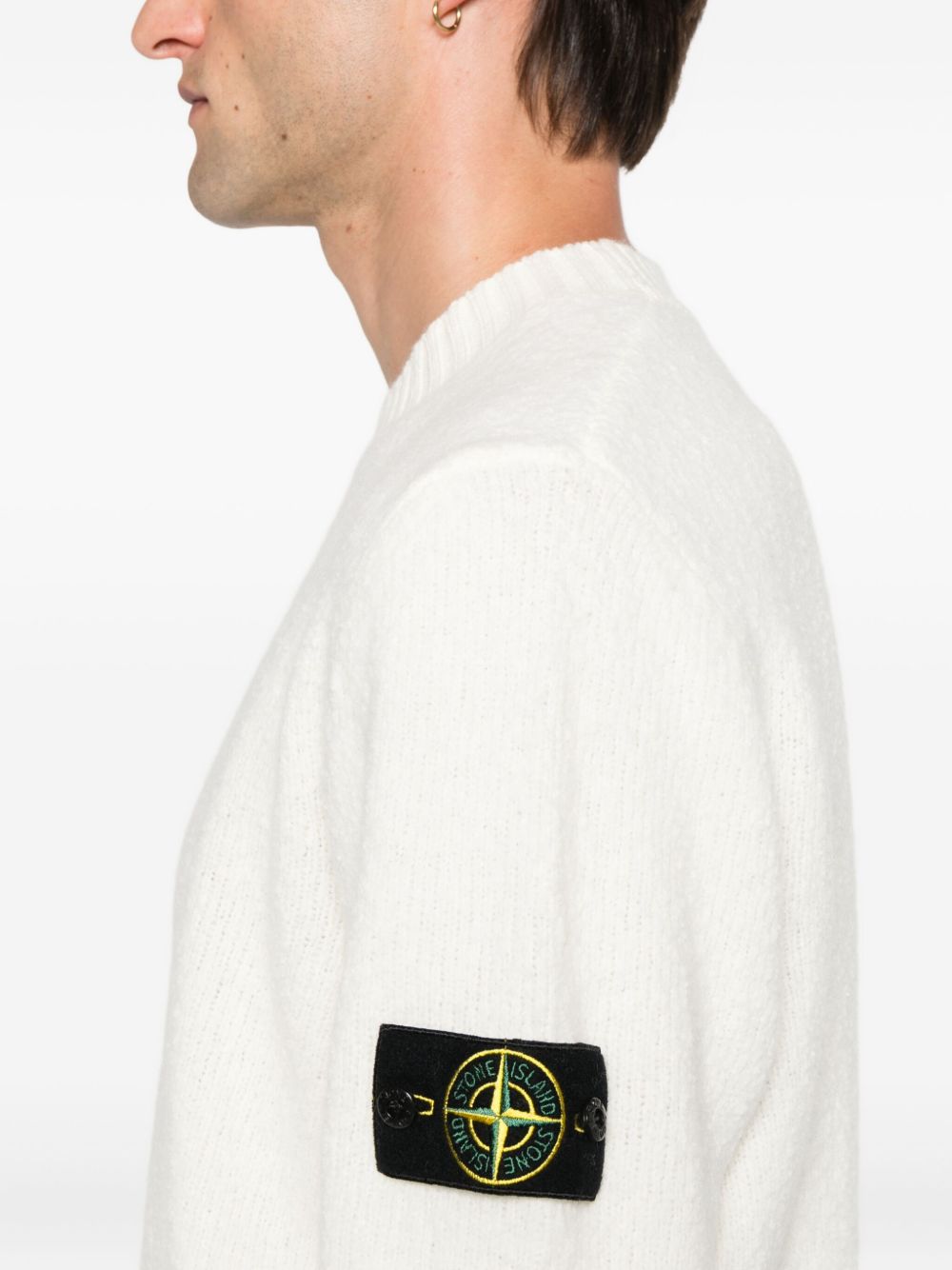 Stone Island Sweaters Ivory Stone Island