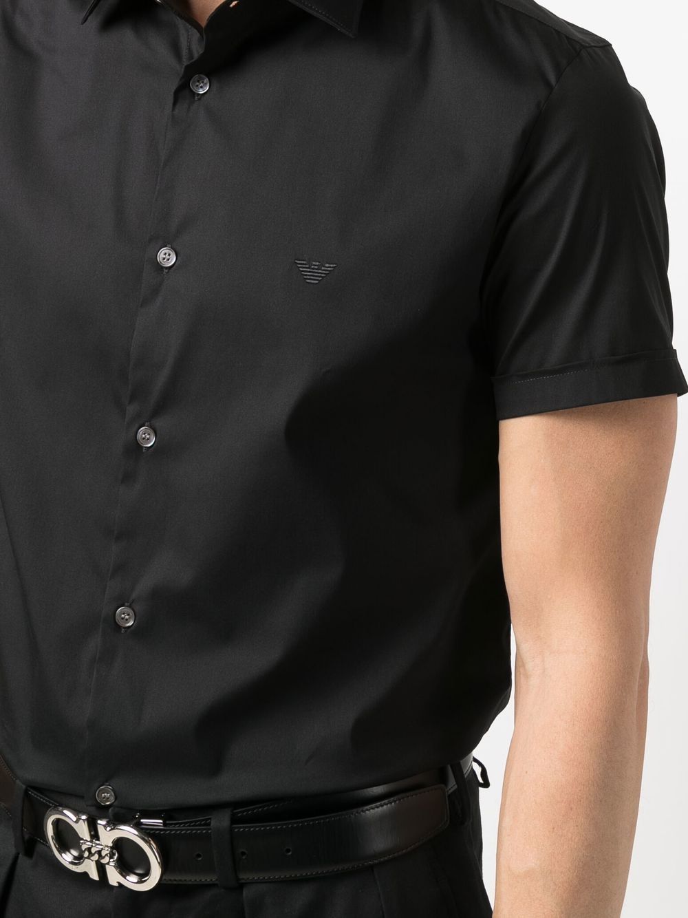 Emporio Armani Short-sleeved poplin shirt Emporio Armani