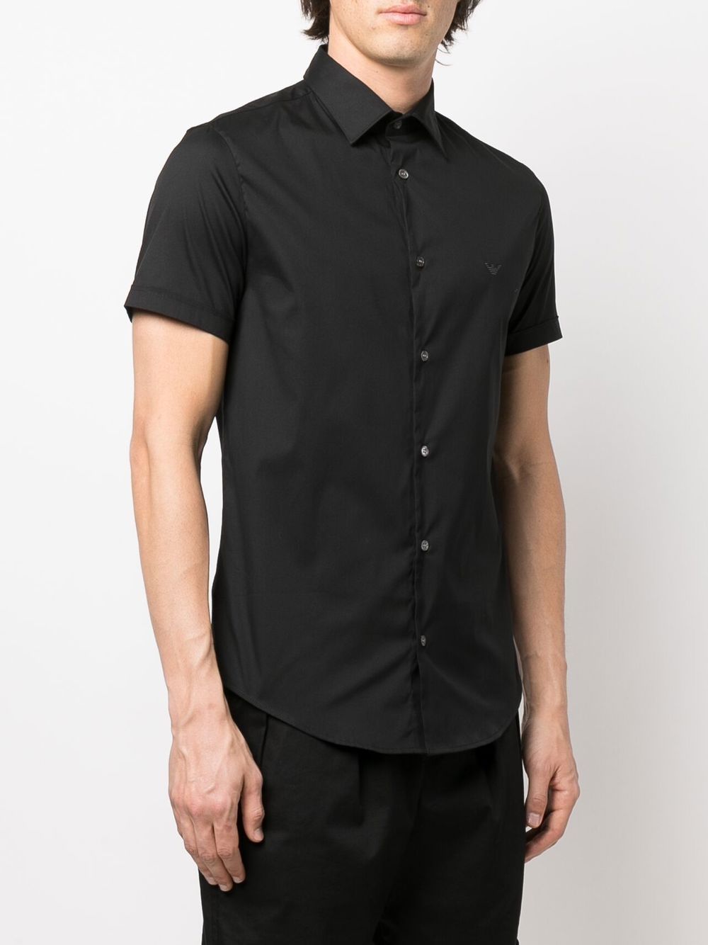 Emporio Armani Short-sleeved poplin shirt Emporio Armani