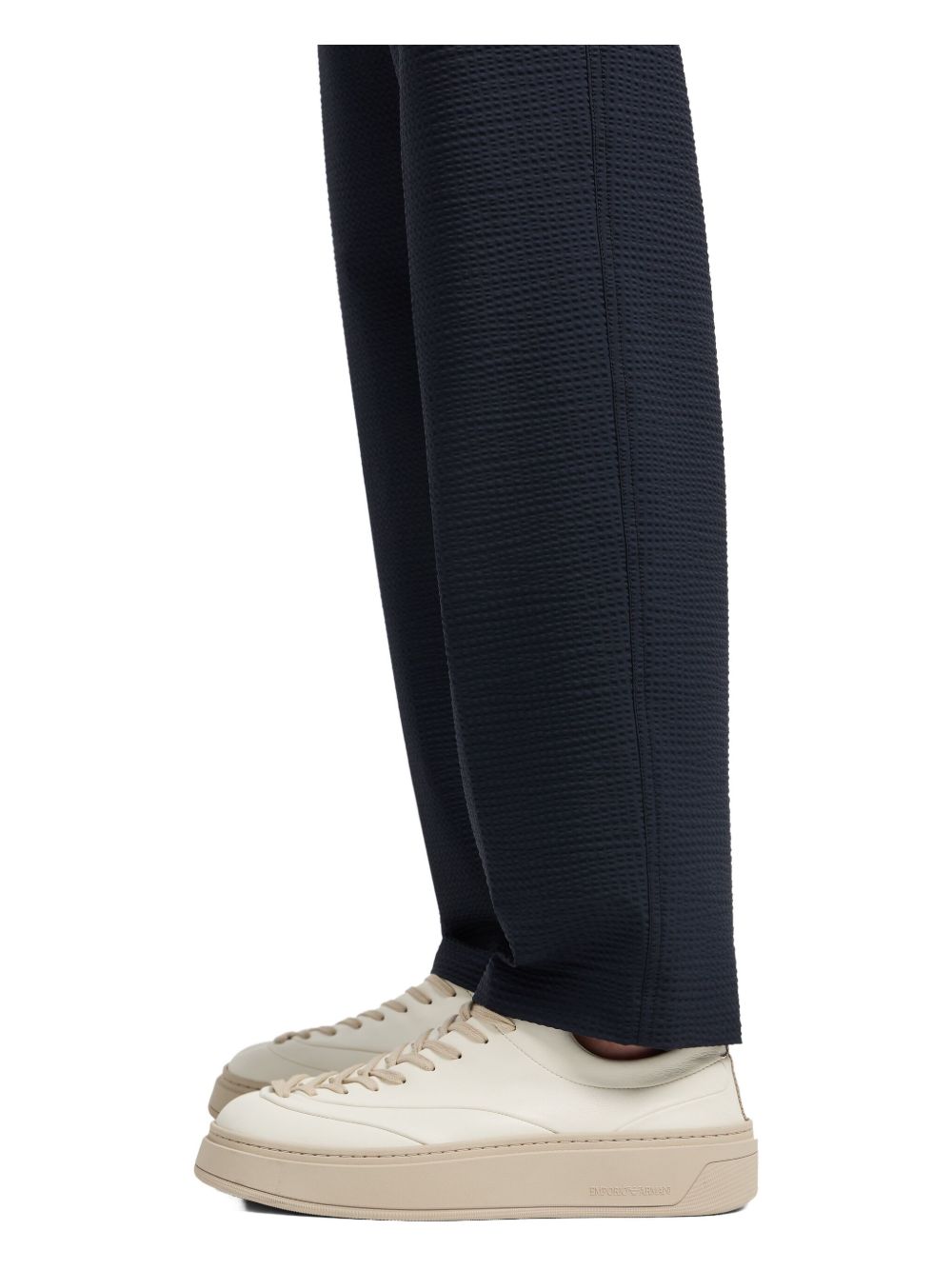 Emporio Armani Seersucker nylon chino trousers Emporio Armani