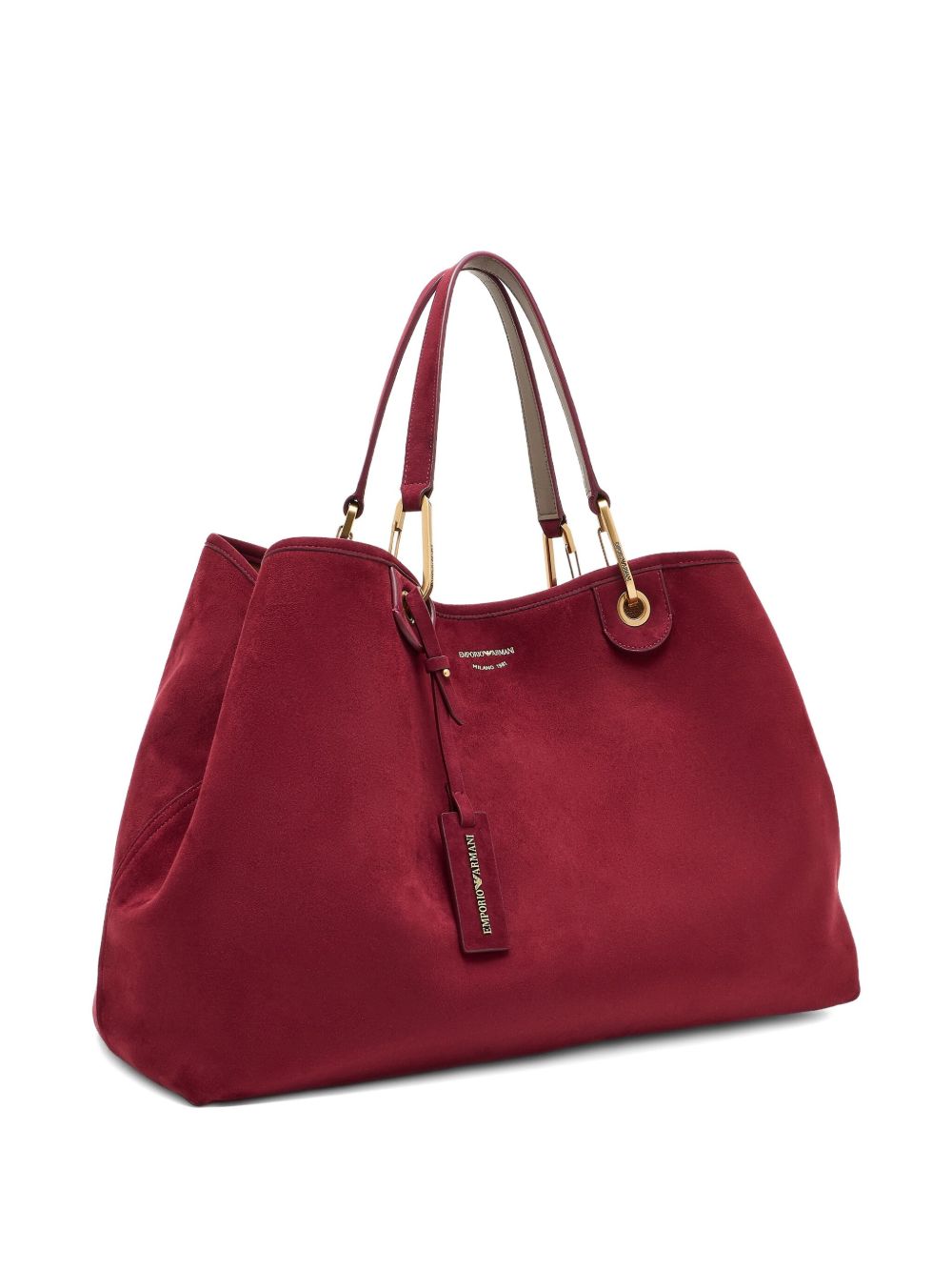 Emporio Armani Large MyEA shopper in imitation suede Emporio Armani