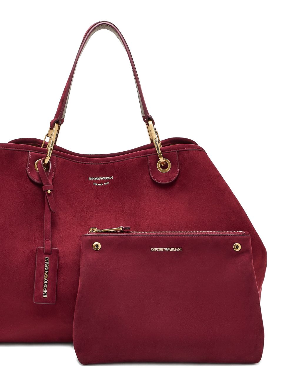 Emporio Armani Large MyEA shopper in imitation suede Emporio Armani