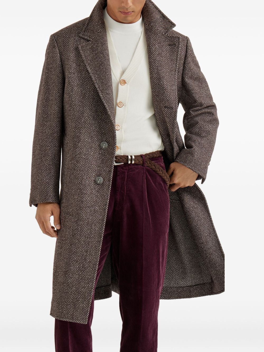 Brunello Cucinelli Coats Brown Brunello Cucinelli