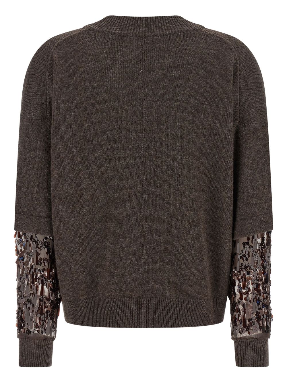 Brunello Cucinelli Sequin-embellished cashmere sweater Brunello Cucinelli