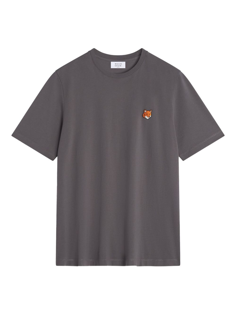 Maison Kitsuné Fox-patch crew-neck T-shirt Maison Kitsuné