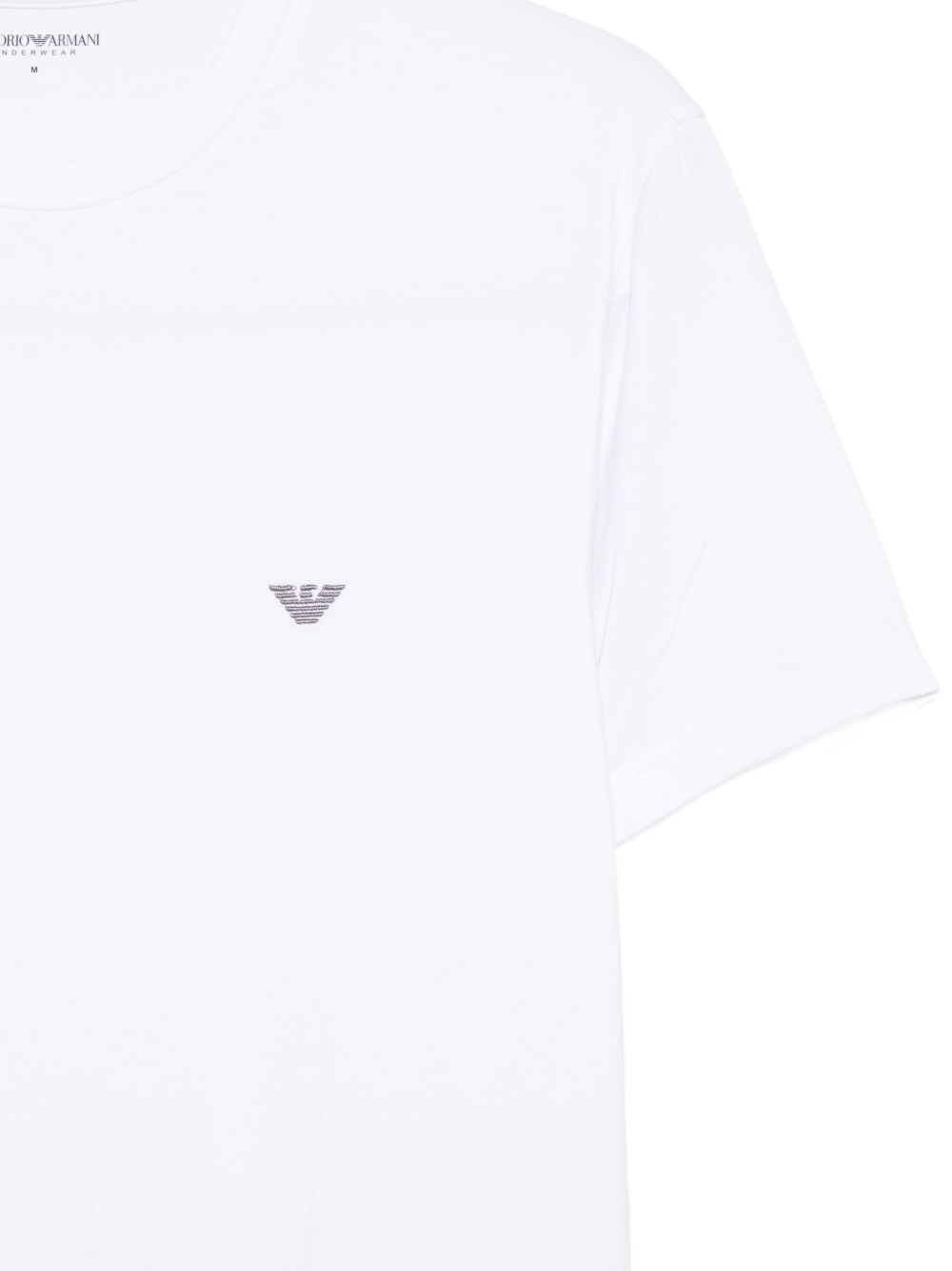 Emporio Armani Fitted loungewear t-shirt in soft modal Emporio Armani