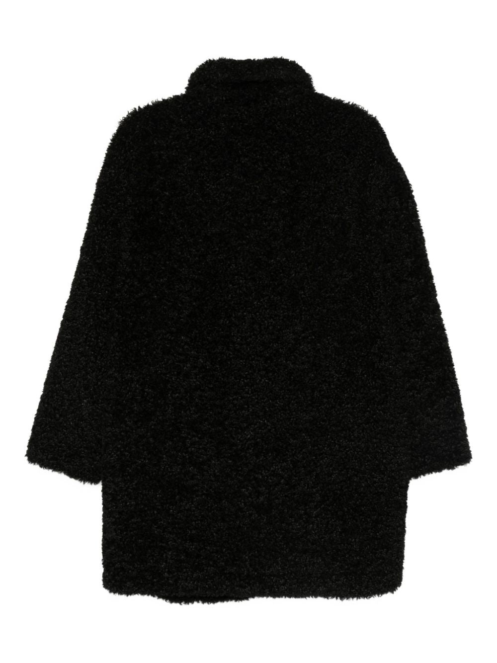 Emporio Armani Oversized coat in bouclé faux fur Emporio Armani