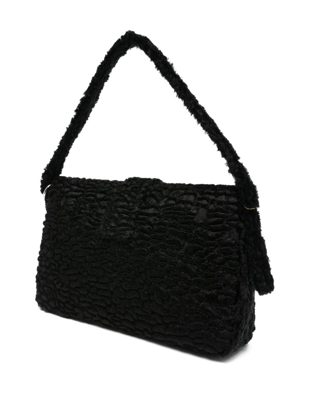 La Milanesa Textured buckle shoulder bag La Milanesa