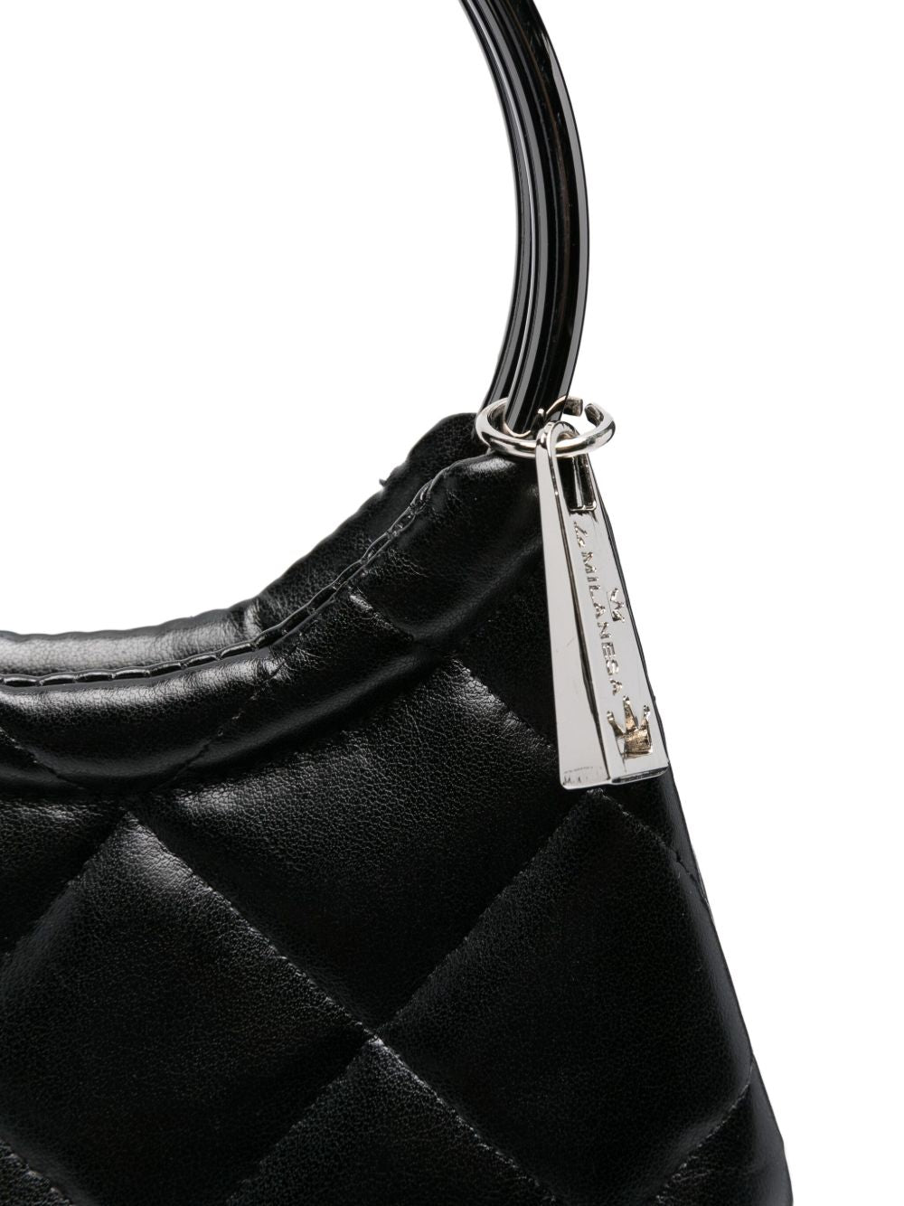 La Milanesa Quilted fringed-bottom clutch La Milanesa