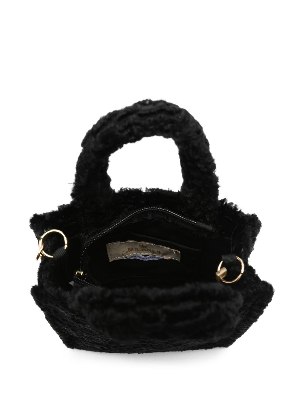 La Milanesa Faux-fur double-handle tote bag La Milanesa