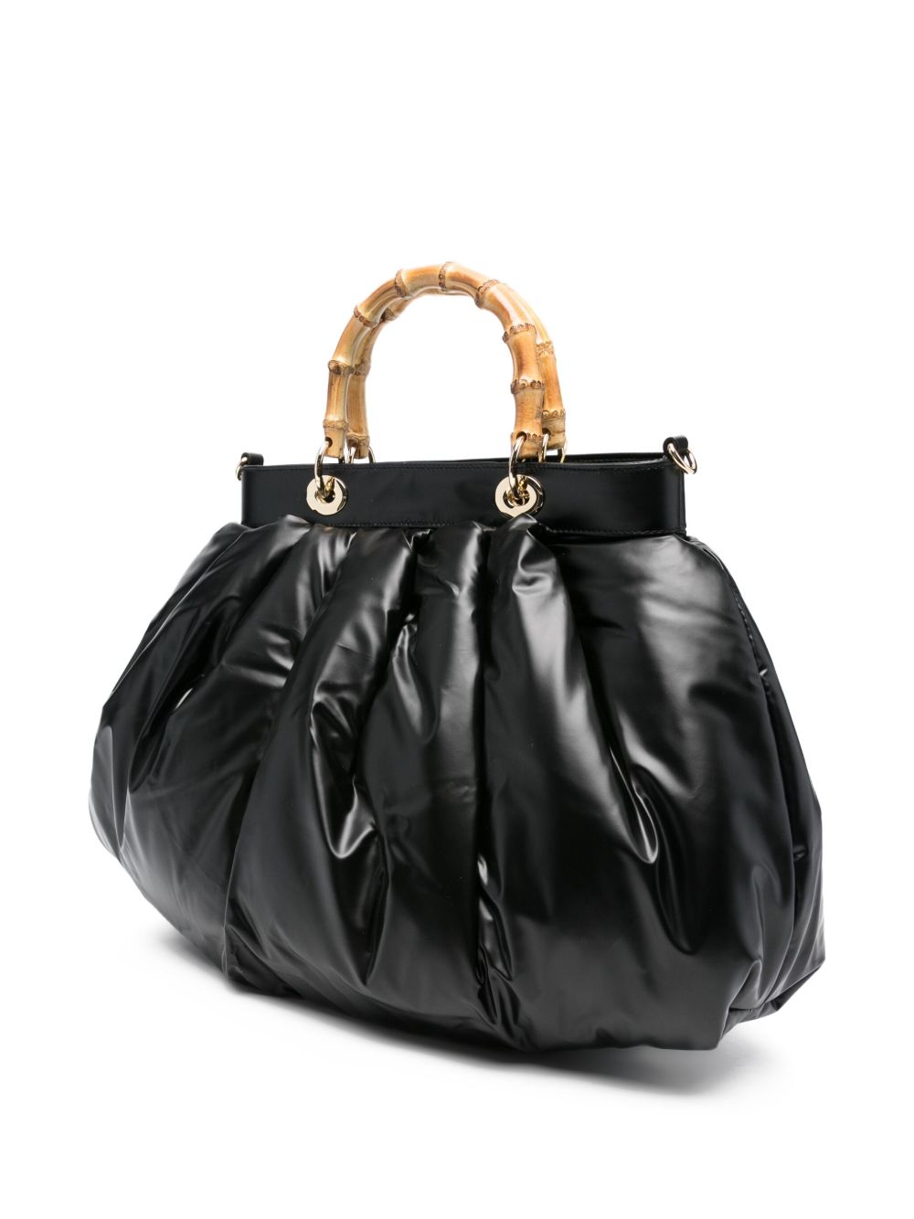 La Milanesa Quilted bamboo-handle tote bag La Milanesa