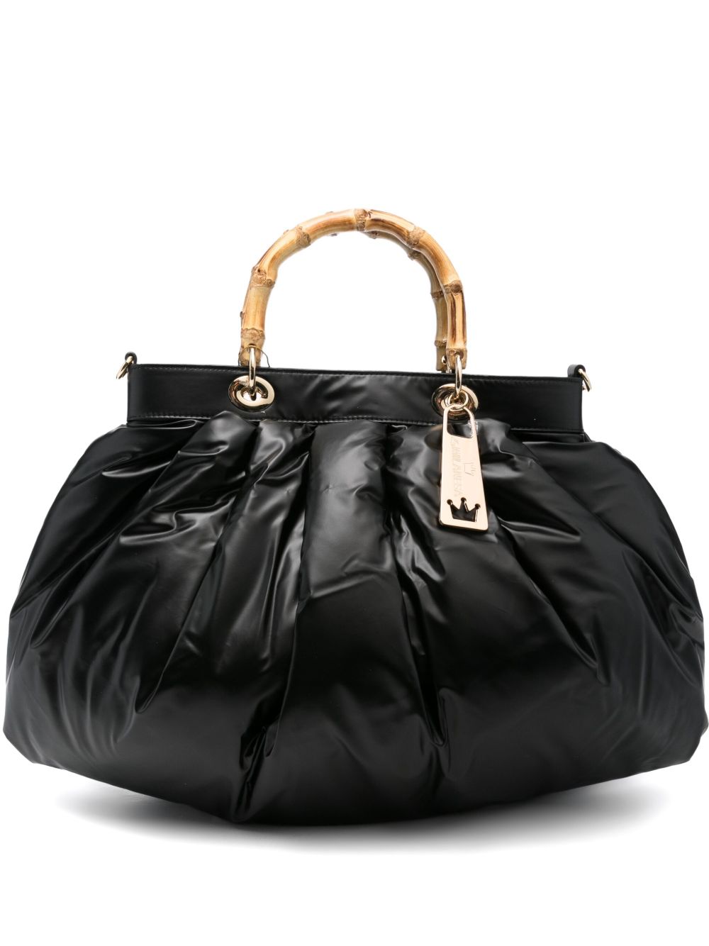 La Milanesa Quilted bamboo-handle tote bag La Milanesa