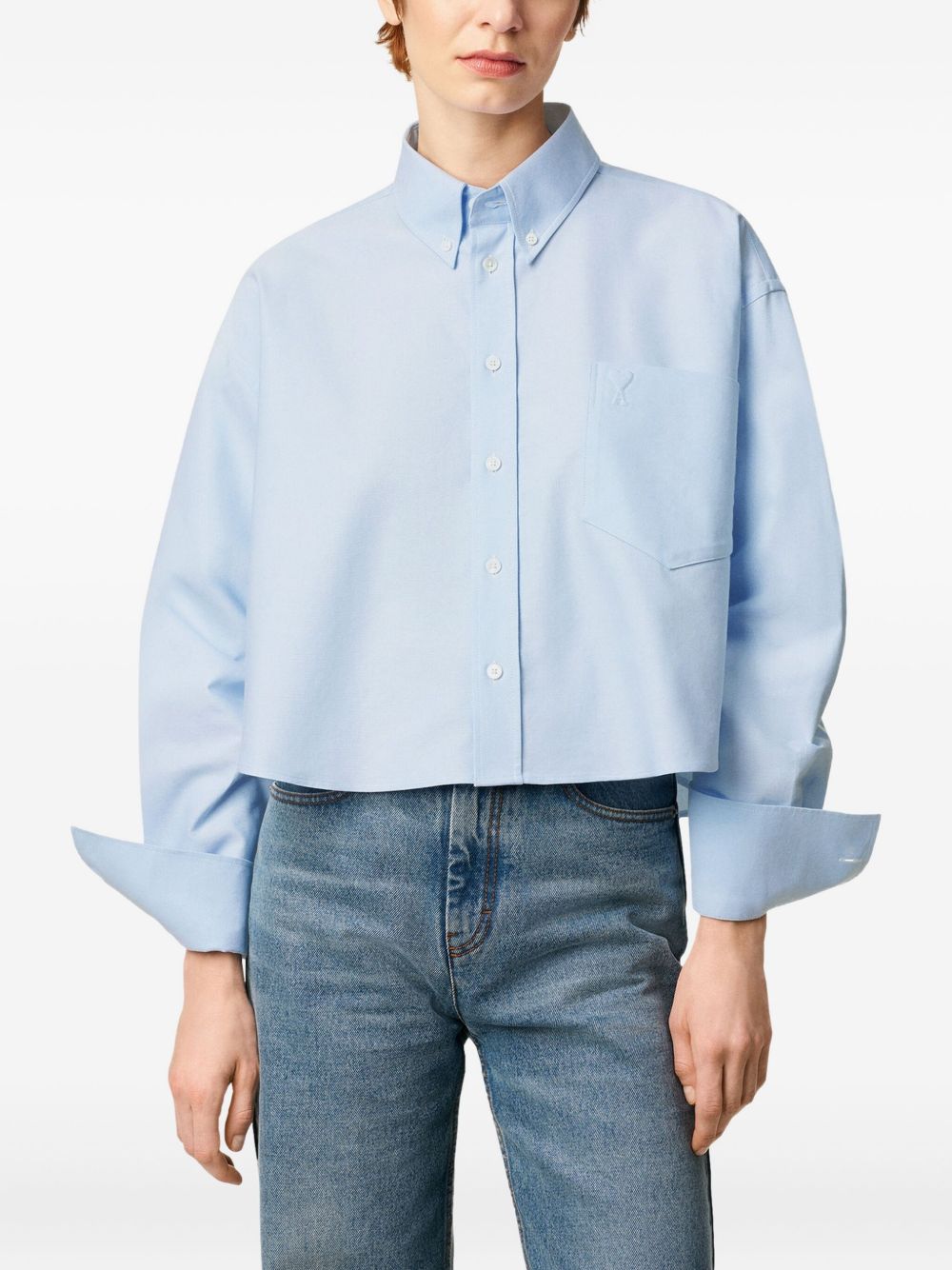 Ami Paris Shirts Clear Blue Ami Paris