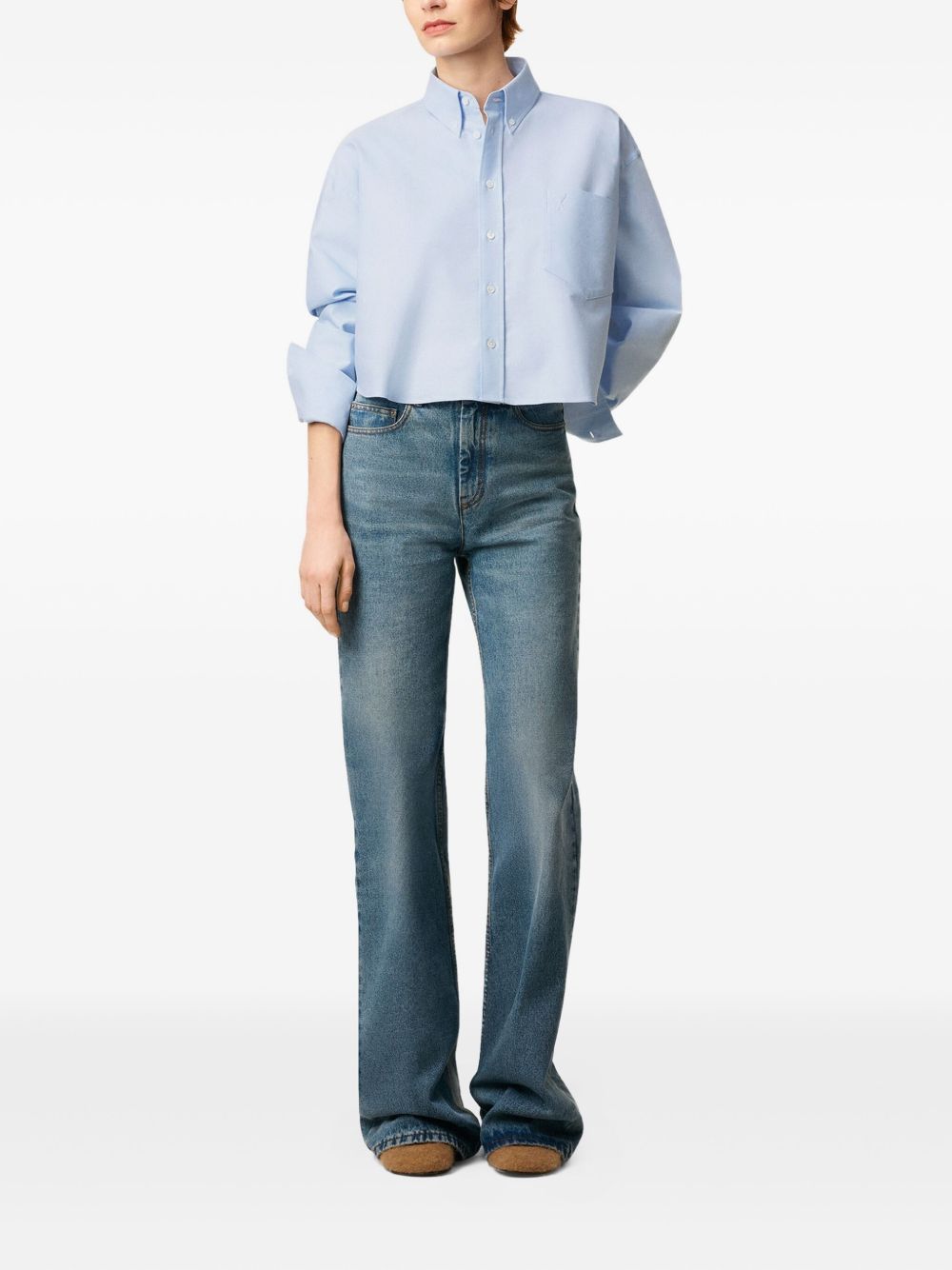 Ami Paris Shirts Clear Blue Ami Paris